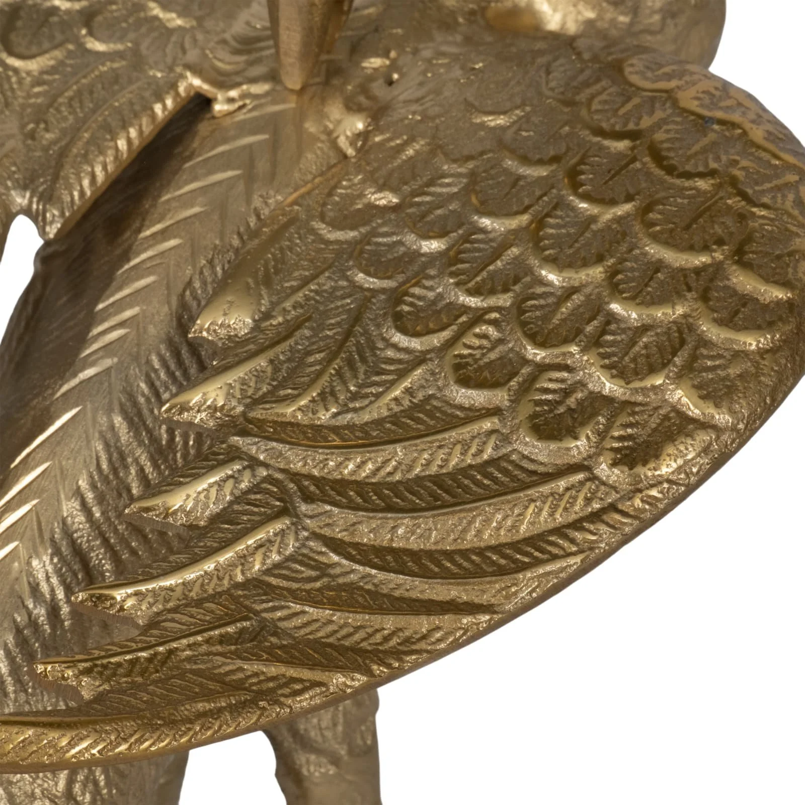 20" Crane Base Accent Table, Gold Kd - Image 5