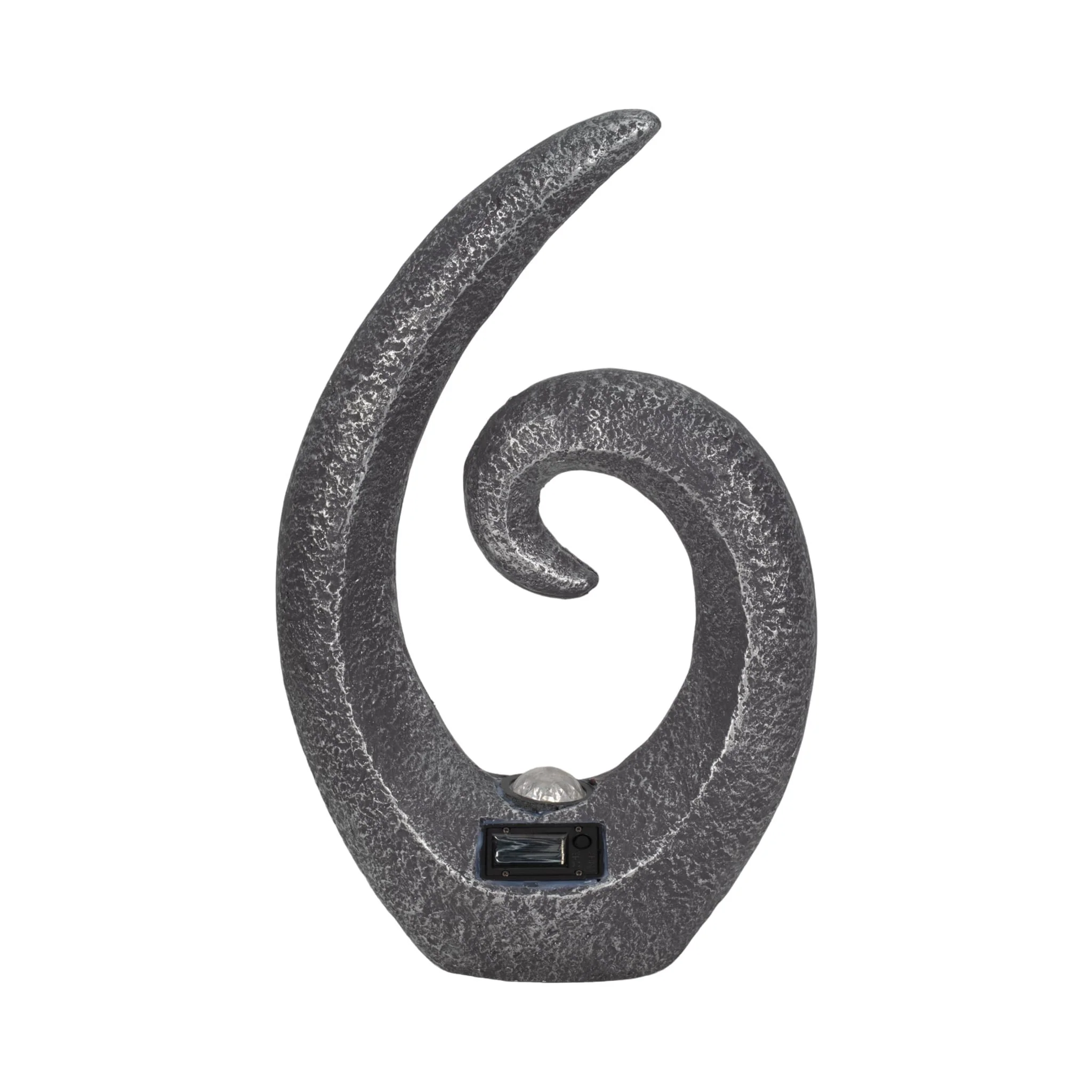 20" Loopy Statue With Solar, Dark Grey - Image 5