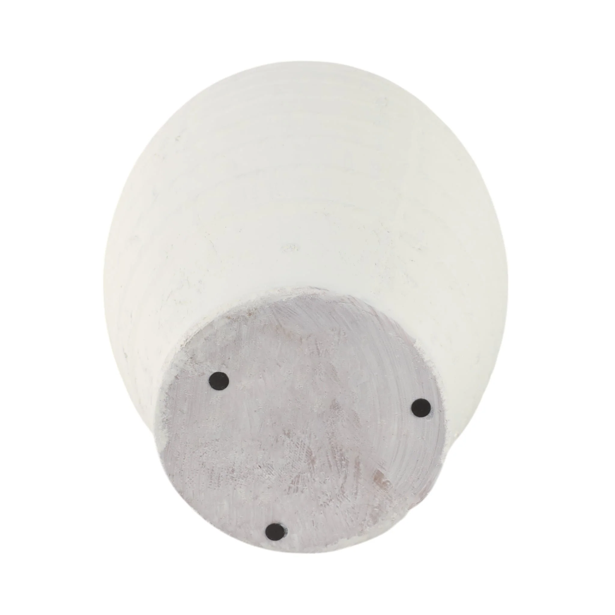 20" Rope Ribbed Vase, White - Image 7