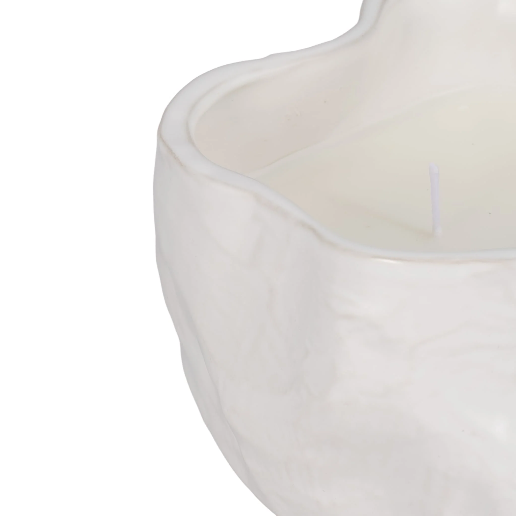 20oz Citro Candle Wavy Bowl, White - Image 5
