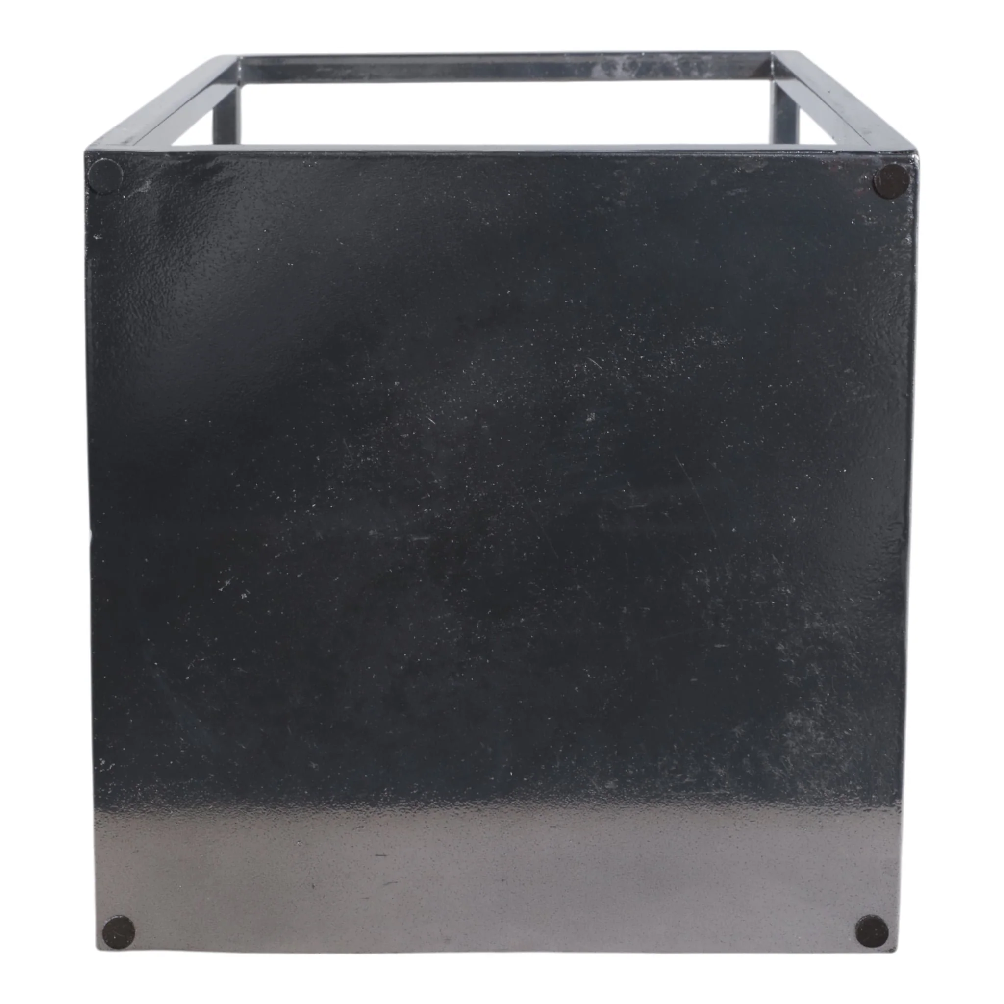 20x10" Squared Lantern With Handle, Silver - Image 7
