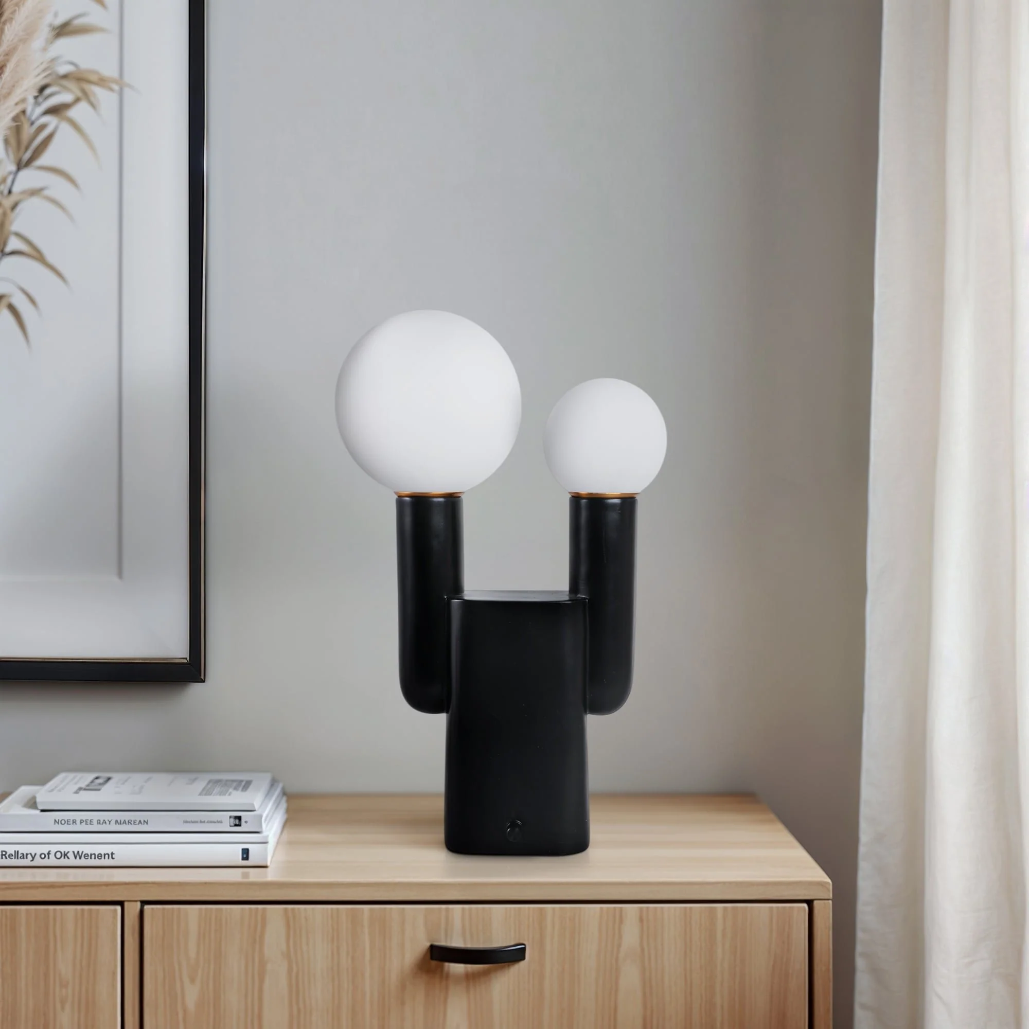 20x12" Double Head Totem Lamp With Base Switch, Bl - Image 9