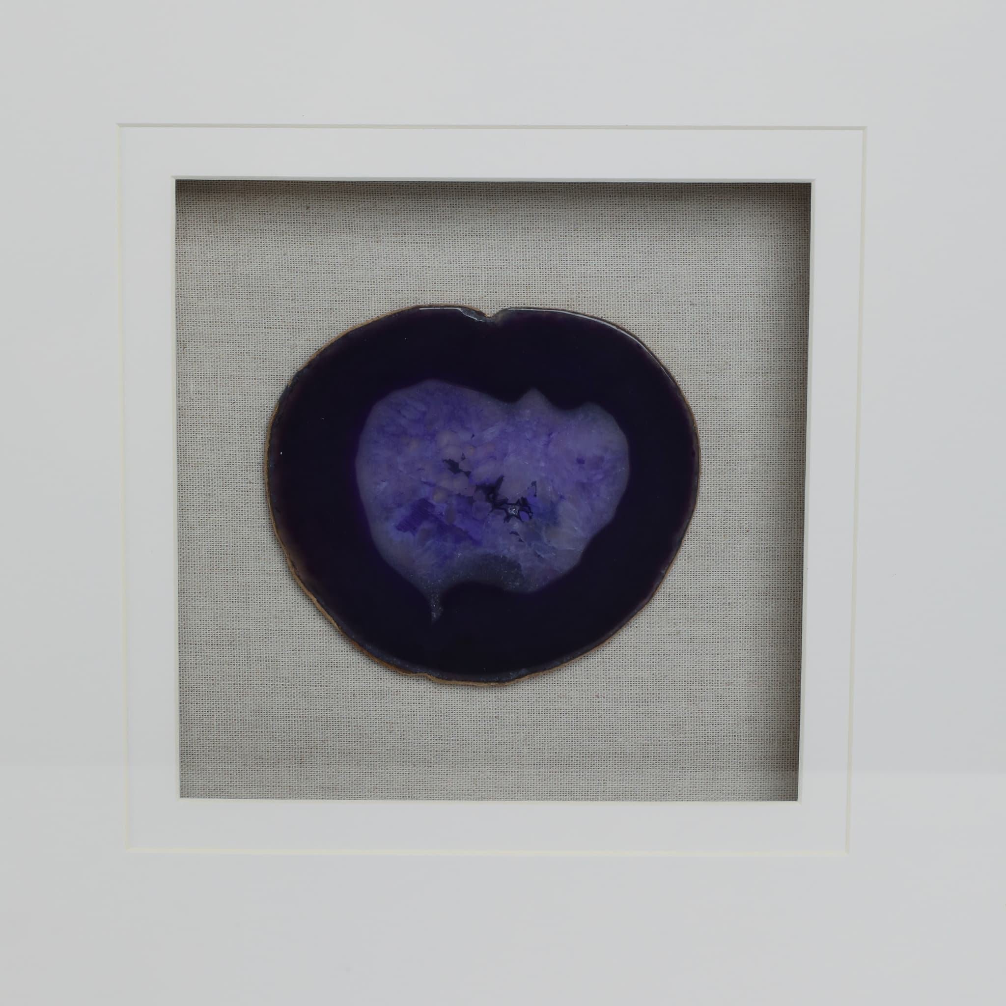 20x20 S/2 Framed Agate, Purple - Image 6