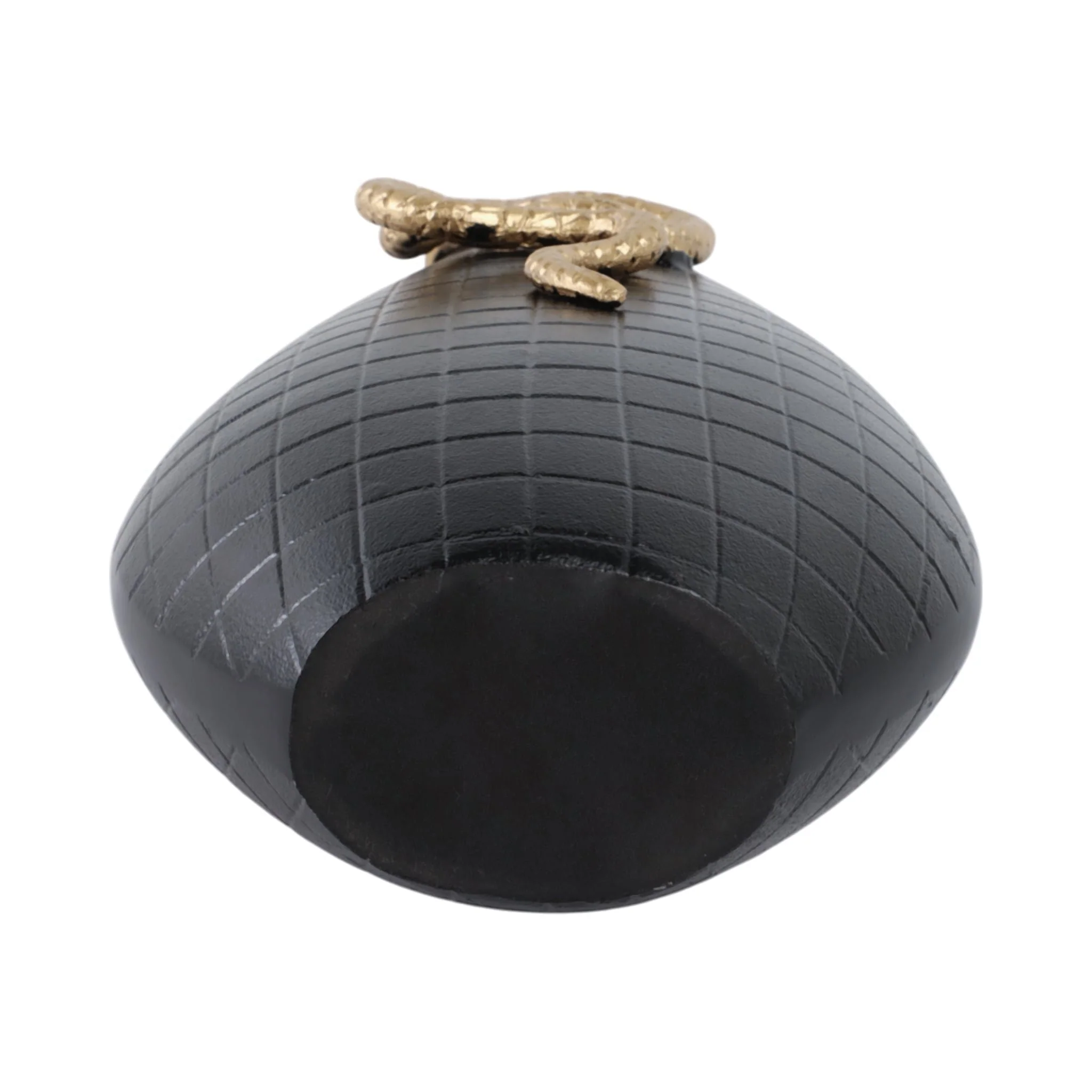 21x11" Curved Snake On Vase, Black/gold - Image 7