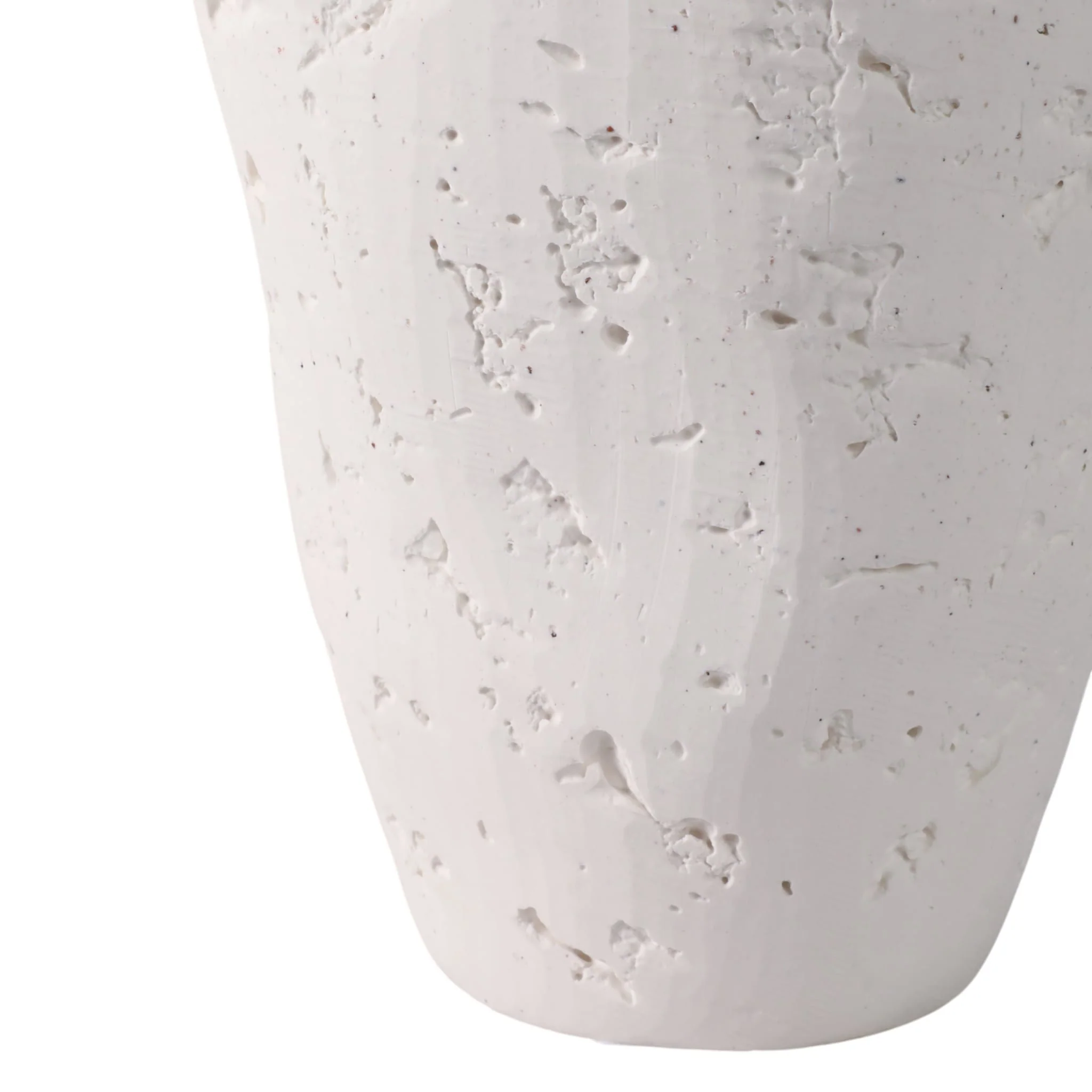 21x8" Cast Stone Finish Temple Jar, White - Image 5