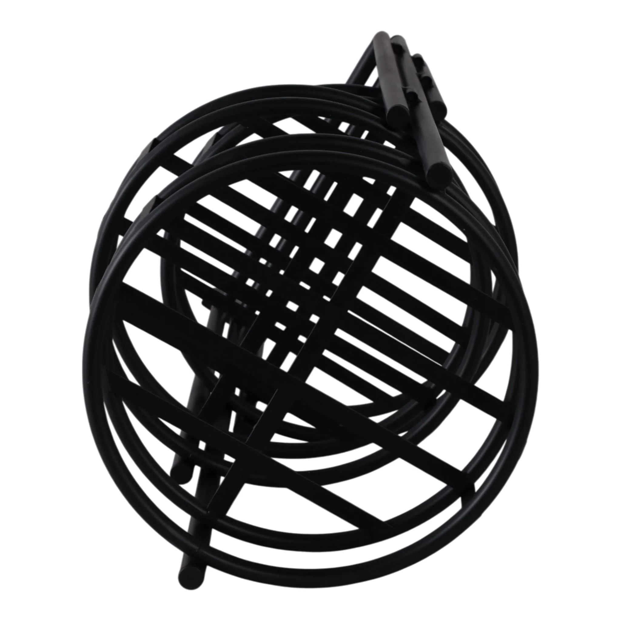 22" Folding 3-tier Plant Stand, Black - Image 7