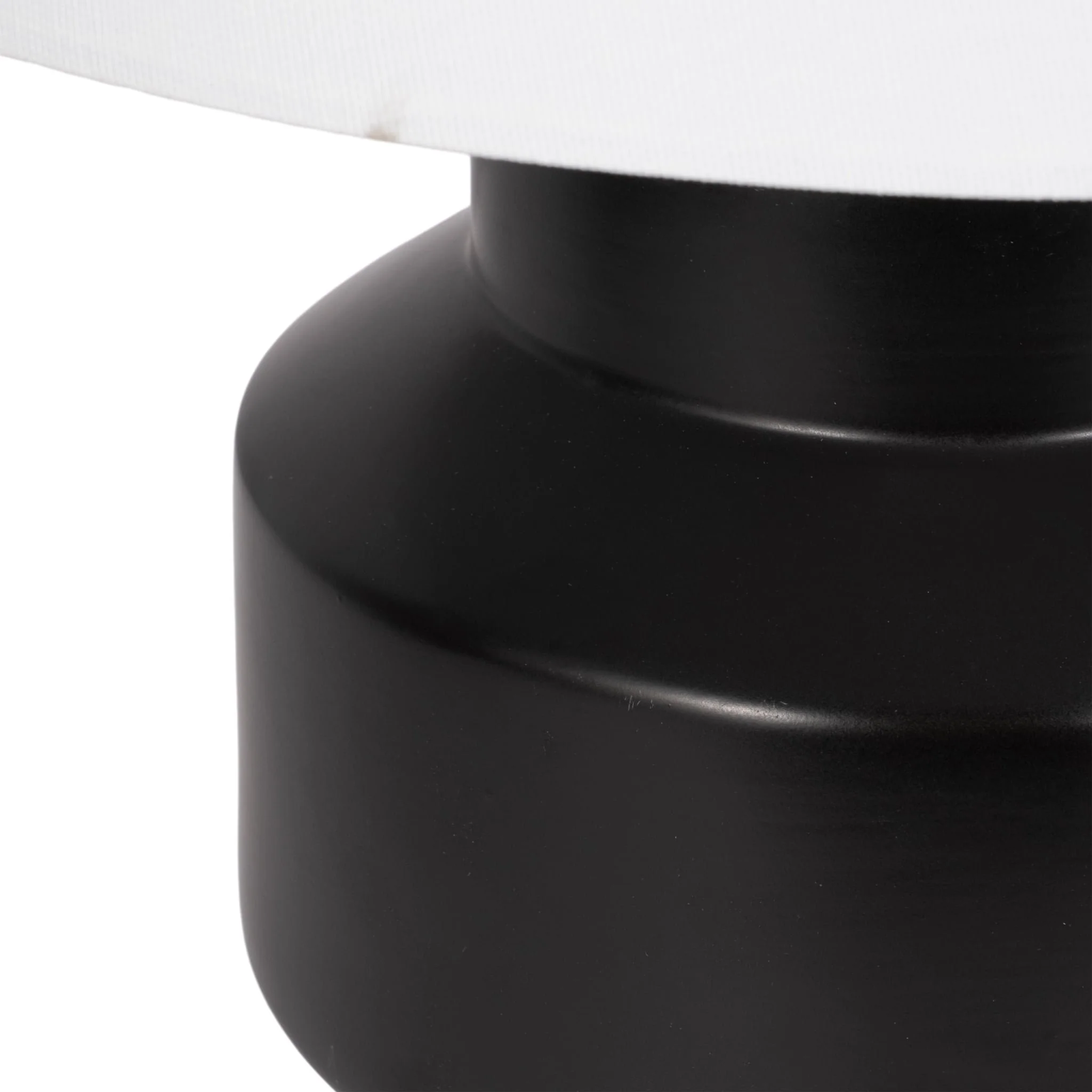 22" Modern Cylinder Table Lamp, Black - Image 4