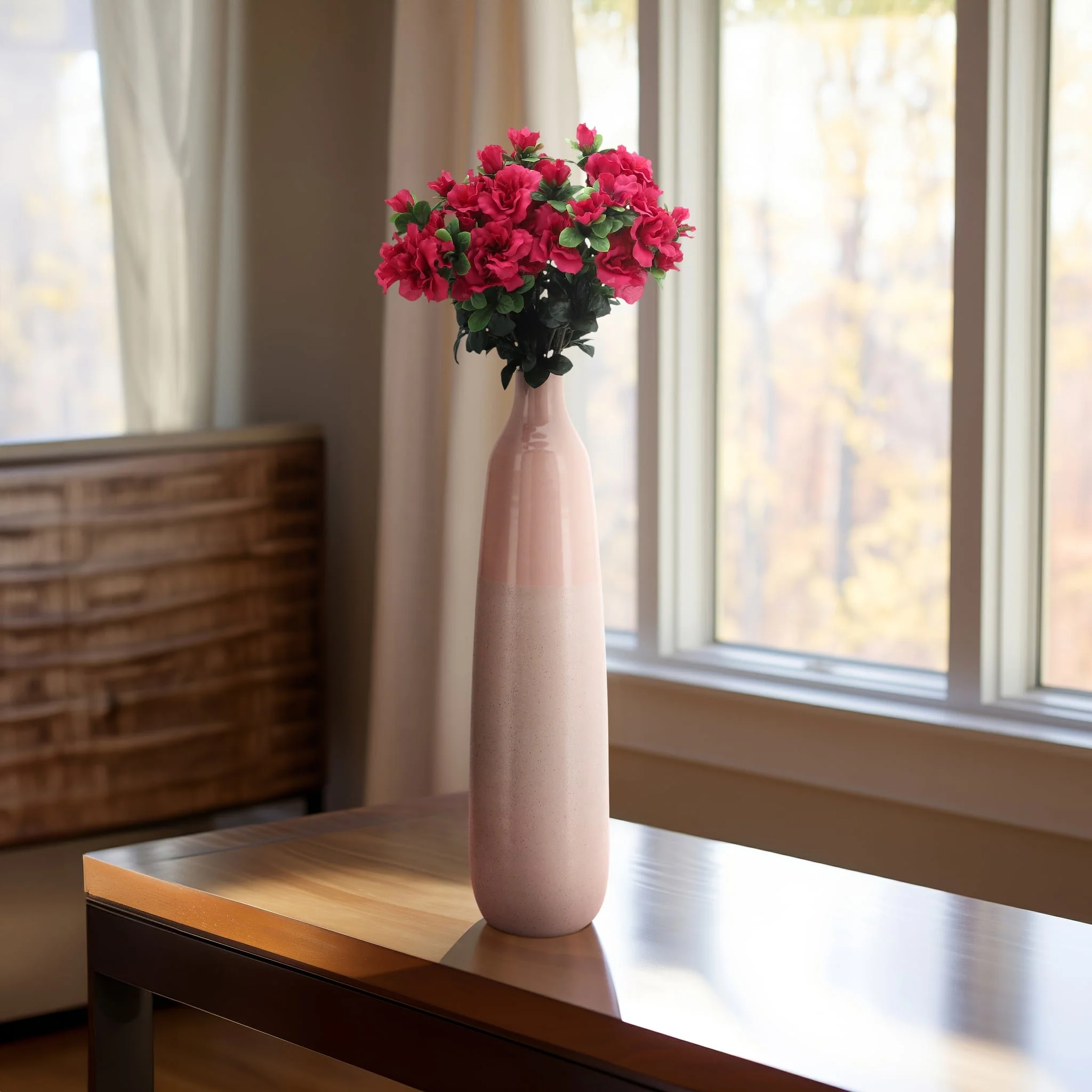 22"h Bottle Vase, Blush - Image 10