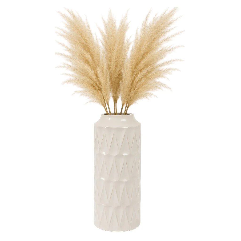 22"h Teardrop Vase, White - Image 2