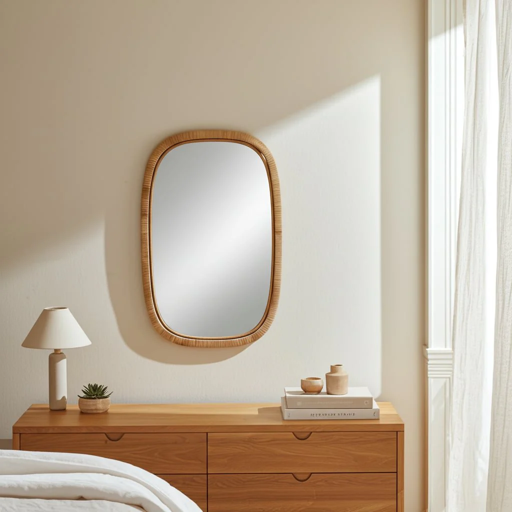 22x34 Rectangular Mirror, Brown - Image 13
