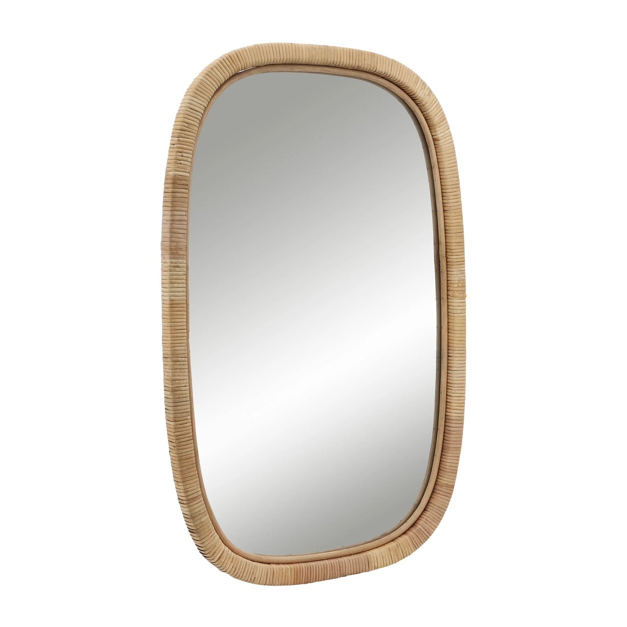 22x34 Rectangular Mirror, Brown - Image 2