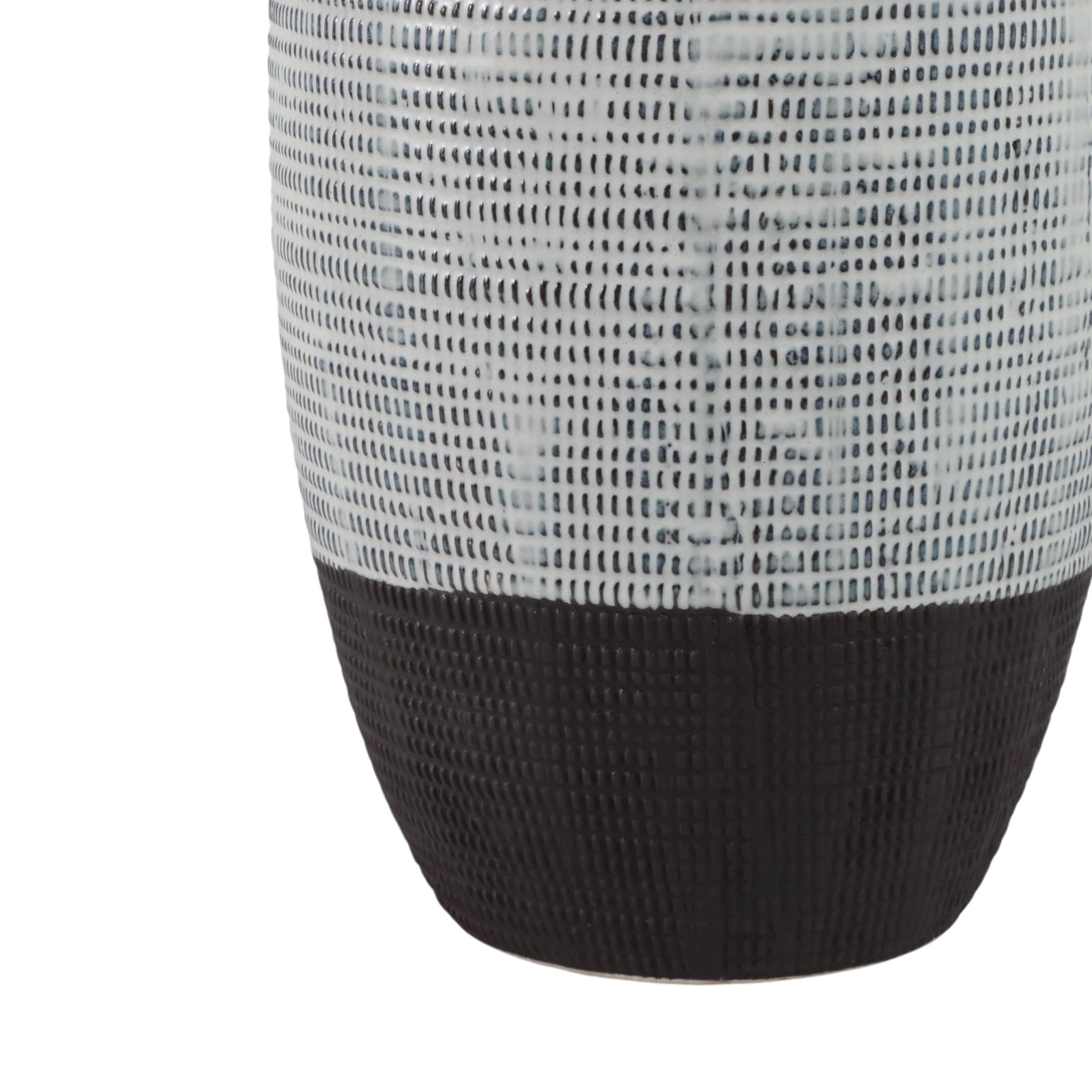 22x9" Textured Bottom Vase, Grey - Image 5