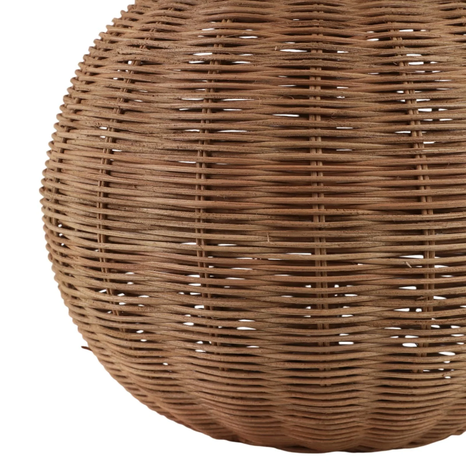 23x20" Woven Rattan Table Lamp, Natural - Image 5