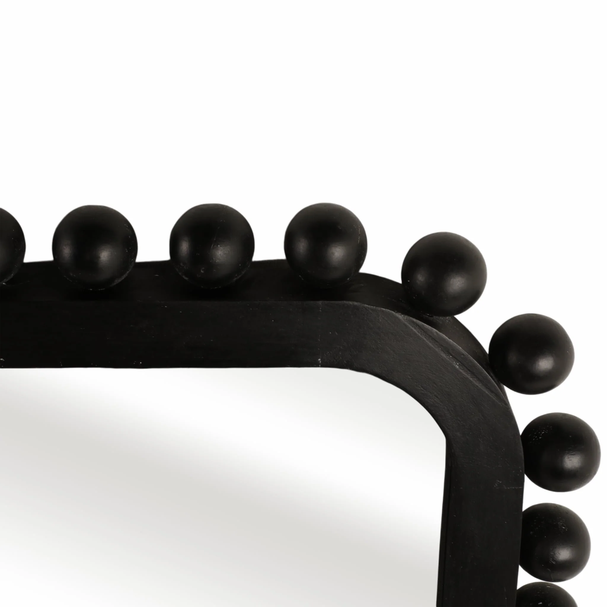 23x45" Knobby Rectangular Mirror, Black - Image 5
