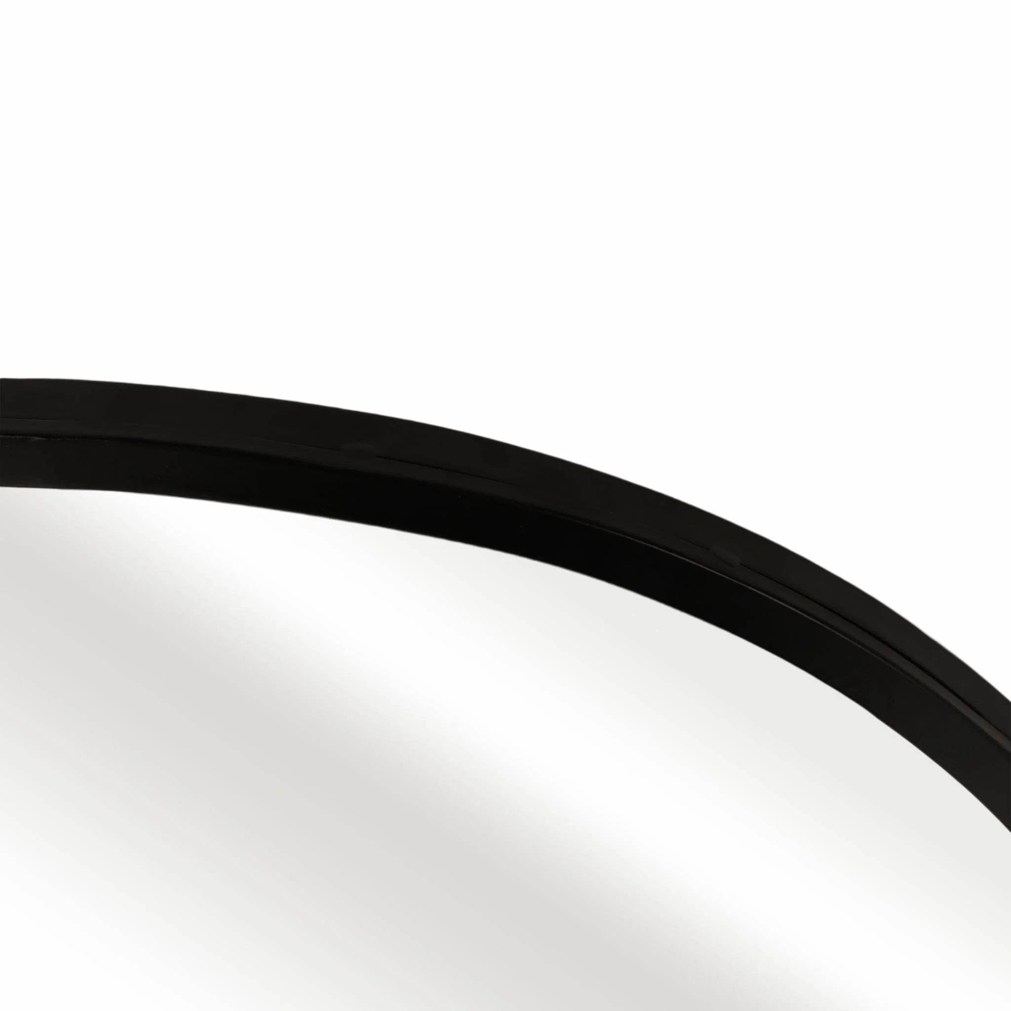 23x55" Curvy Edged Leaner Mirror, Black - Image 5