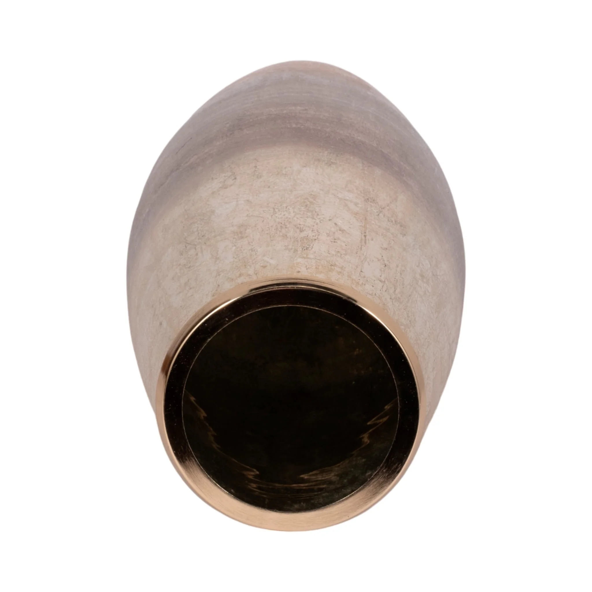 24" Curved Glass Vase Metallic Ombre Finish, Multi - Image 5