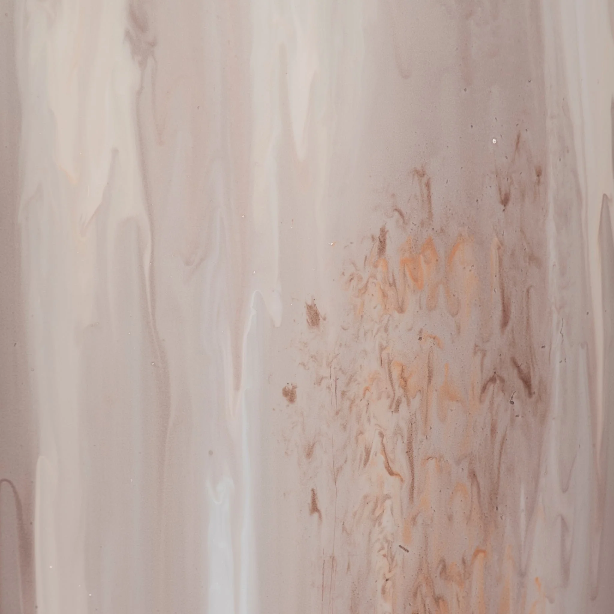 24" Curved Glass Vase Opal Finish, Ivory Multi - Image 4