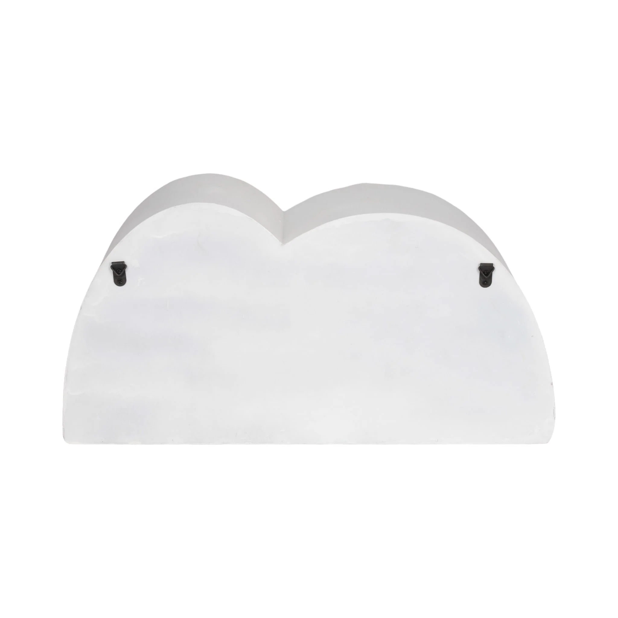 24" Long Curved 3-shelf Wall Storage, White - Image 5