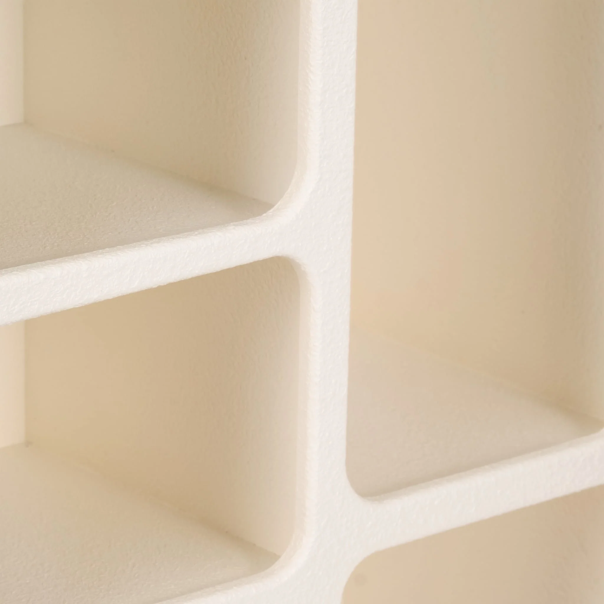 24" Rectangle Rough Finish Wall Shelf, White - Image 4