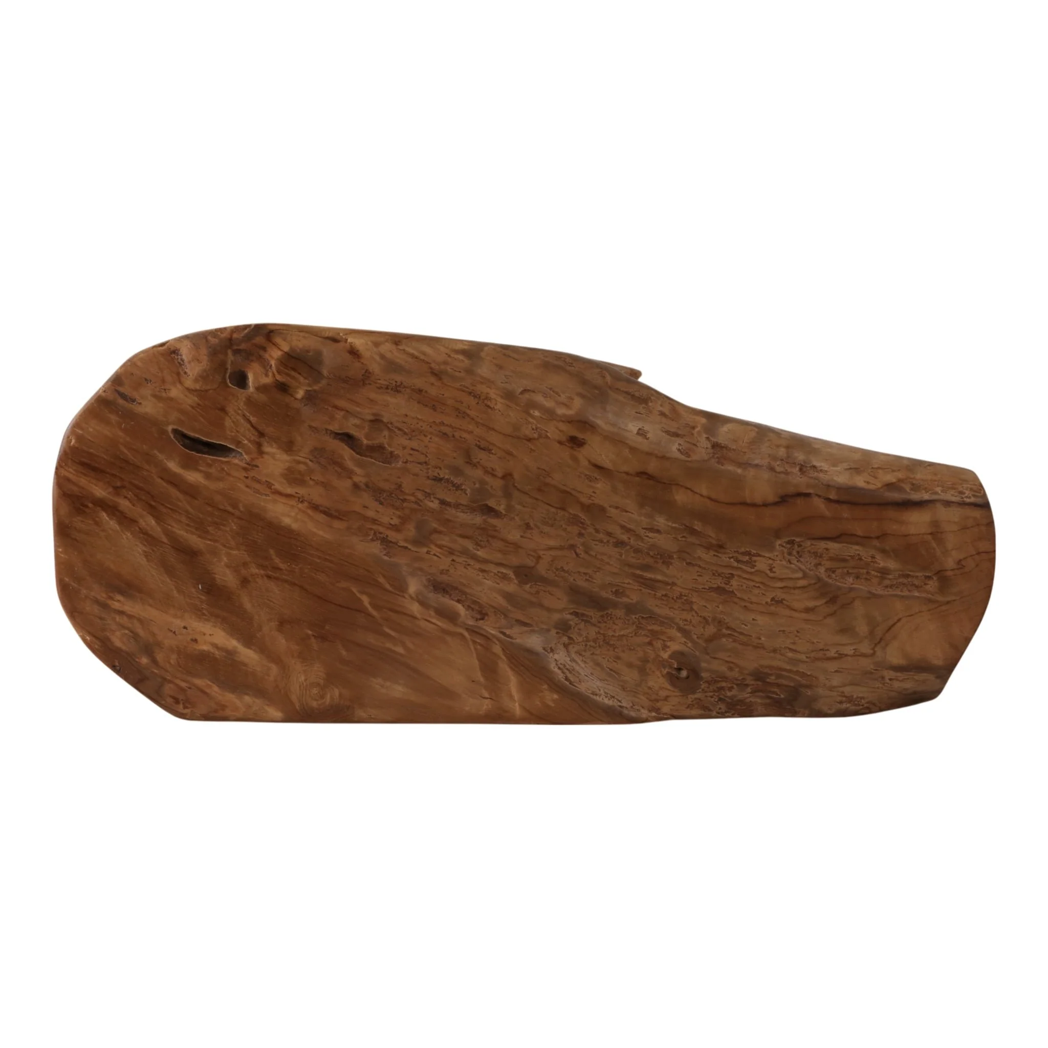 24x10" Long Teak Wood Bowl, Natural - Image 7