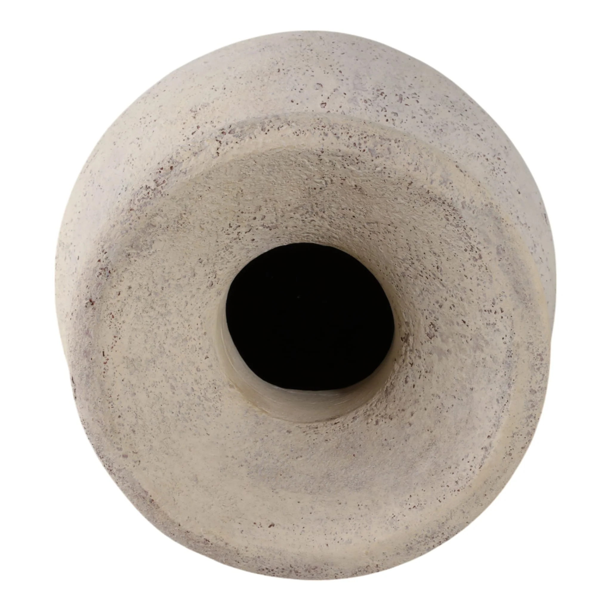 24x11" Terracotta Floor Vase, White - Image 6