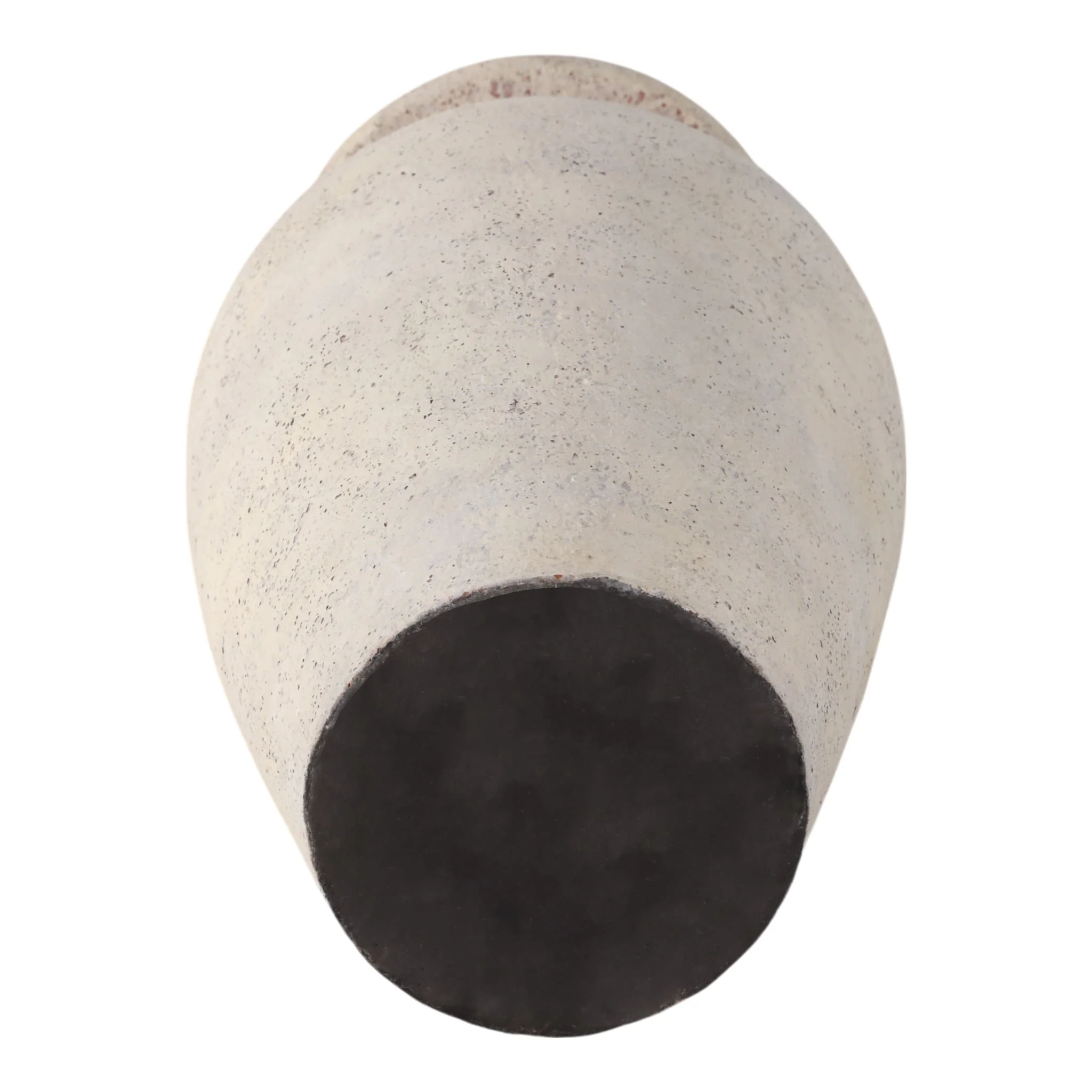 24x11" Terracotta Floor Vase, White - Image 7