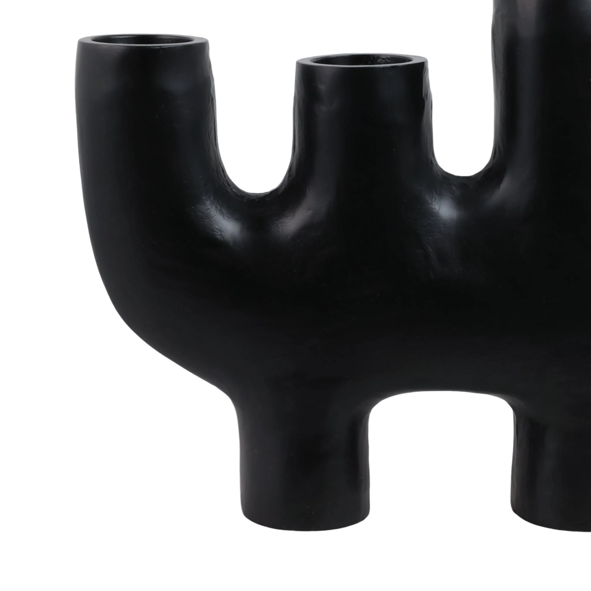 24x18" Sculptural 4-pillar Holder, Black - Image 5