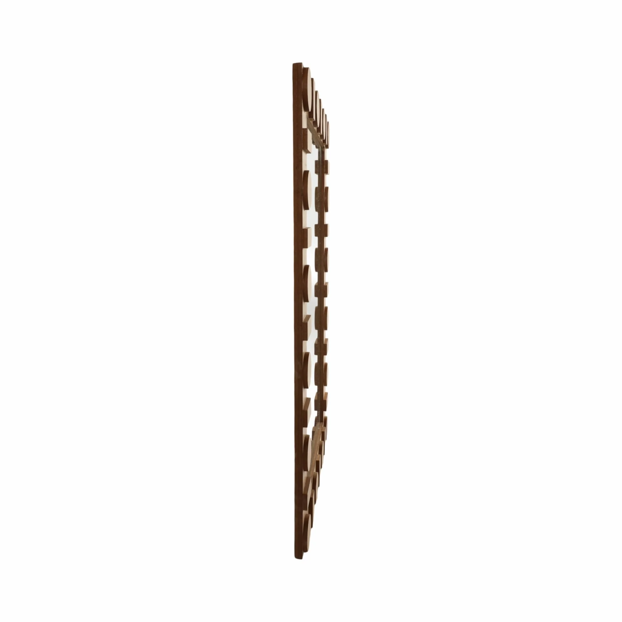 24x36 Rectangle Mirror W/ Circle Details, Natural - Image 3