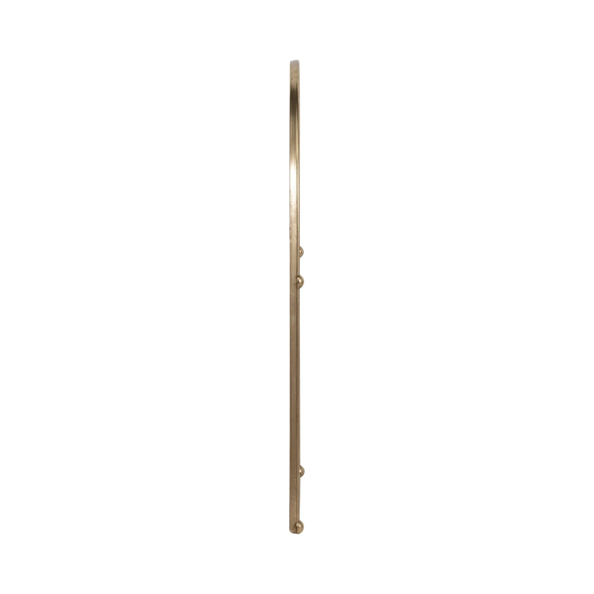 24x38 Arch Mirror With 4 Knobs, Gold - Image 4
