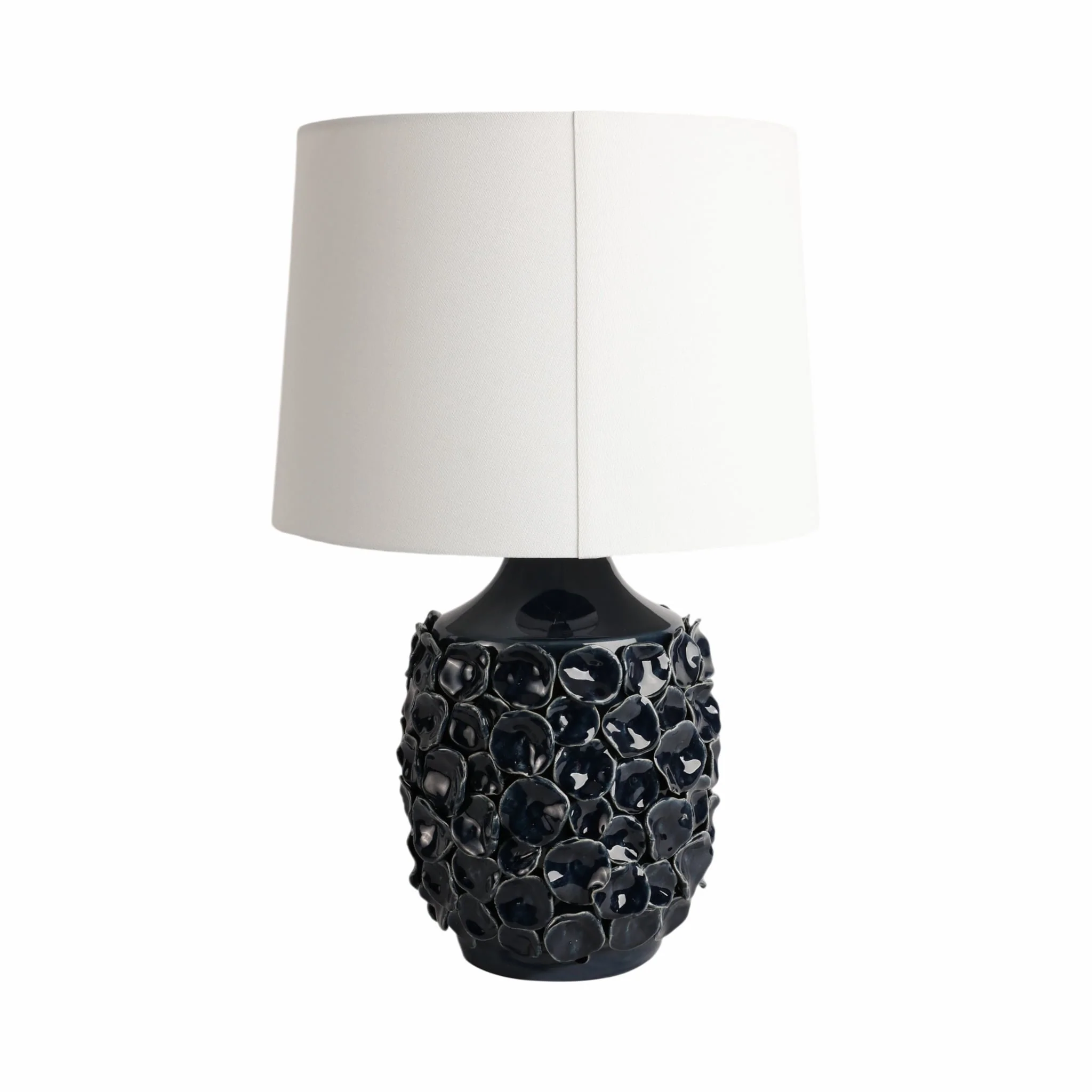 25" Coastal Discs Table Lamp, Navy Blue - Image 4