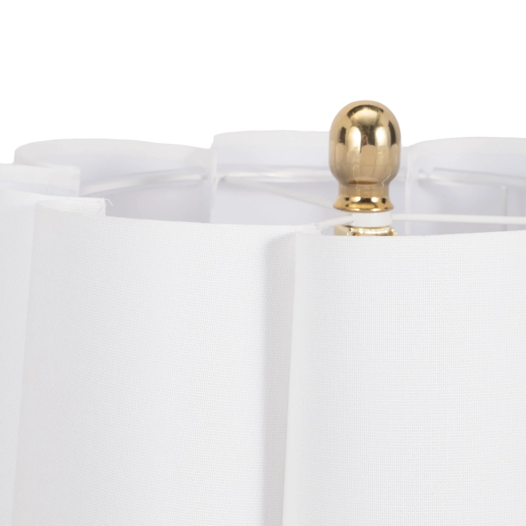 25" Floral Applique Table Lamp, Cream - Image 7