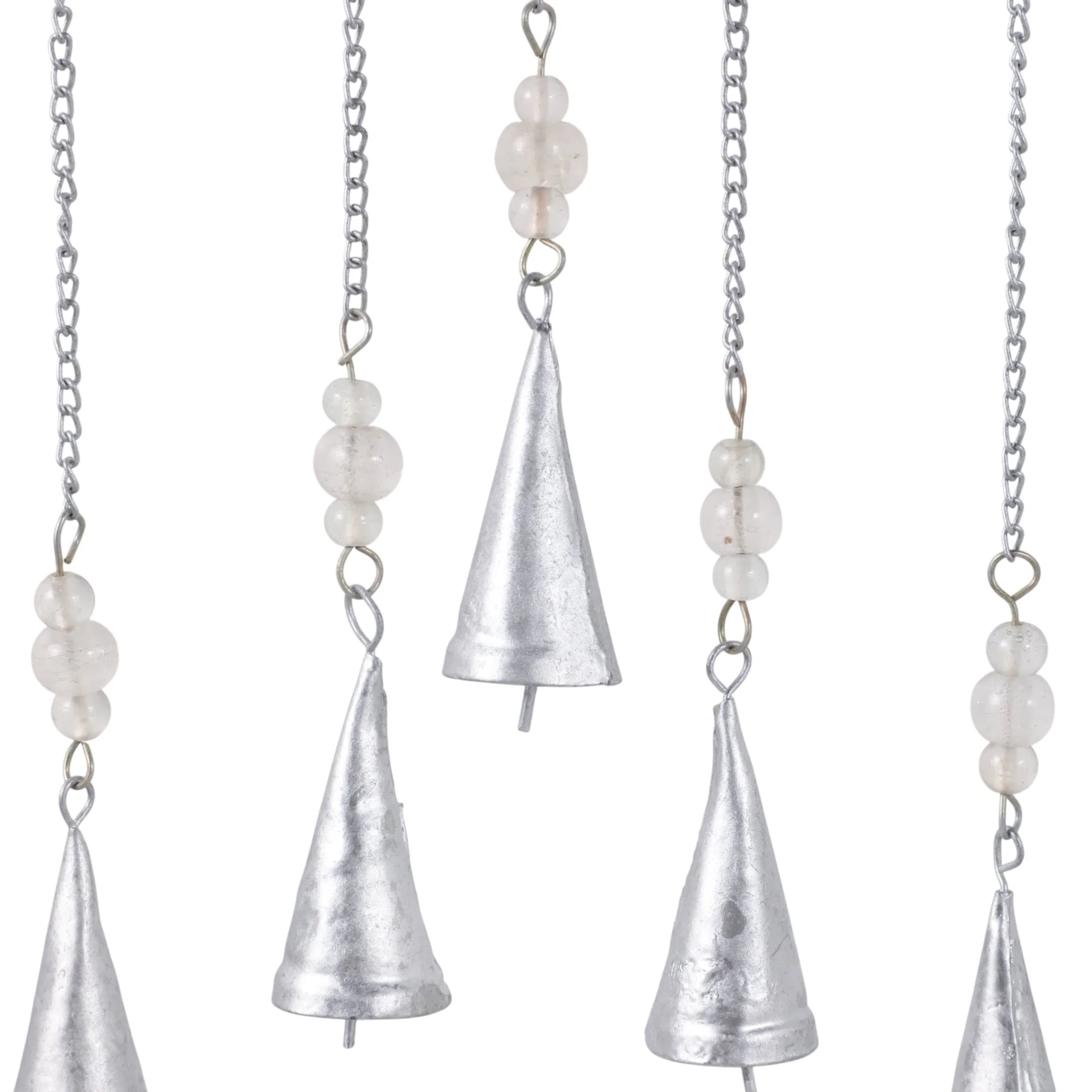 26" Disco Mosaic Butterfly Chime, Silver - Image 4