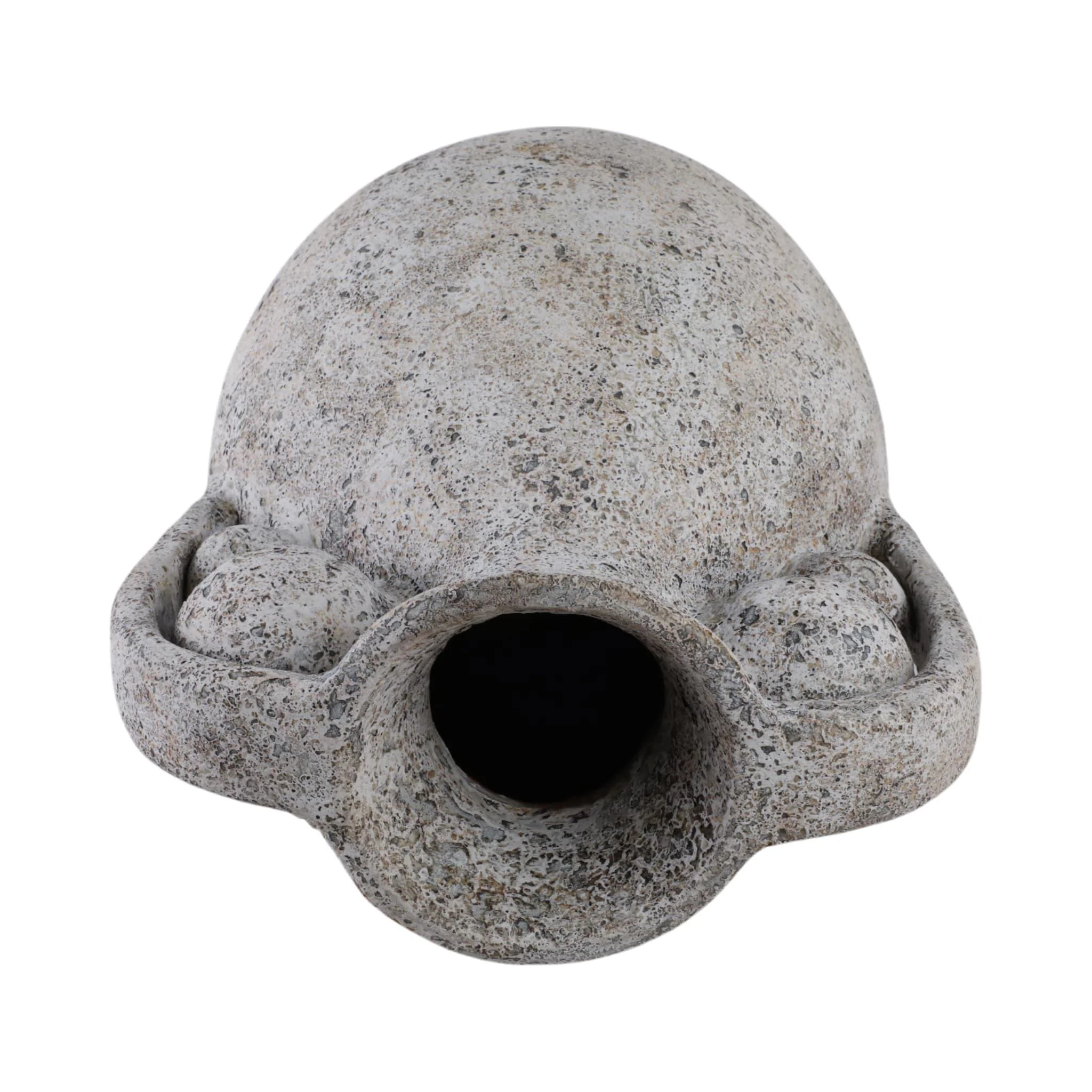 26" Terracotta Vase With Orbs Under Handles, Rusti - Image 7