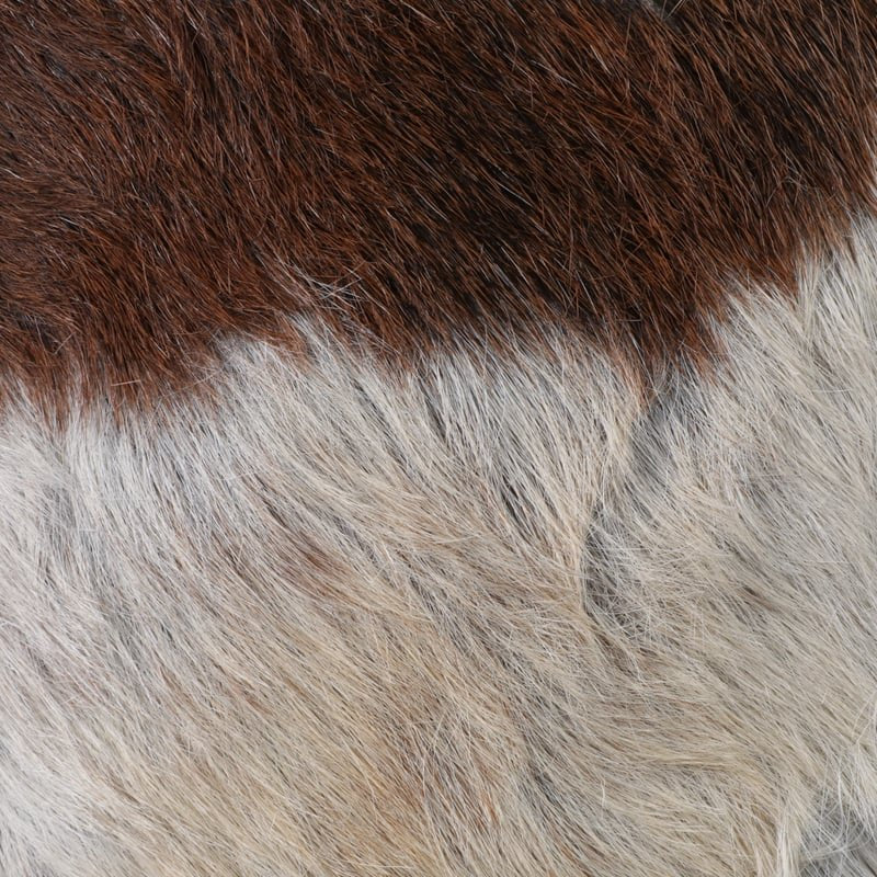 26x16 Cowhide Ottoman, Multi - Image 7
