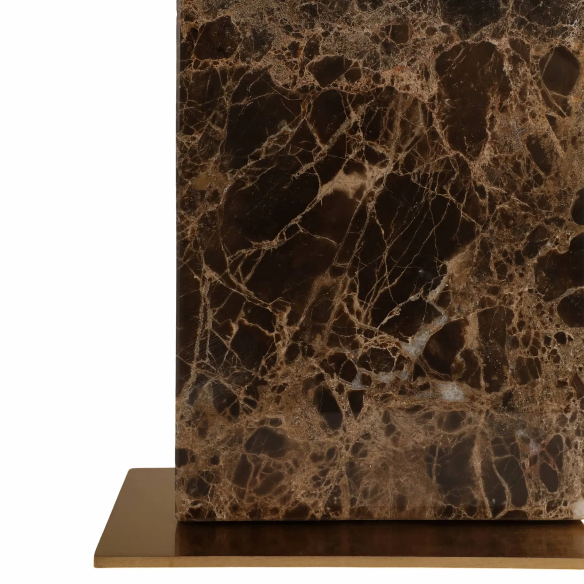 26x16" Rectangle Marble Lamp, Light Brown - Image 6
