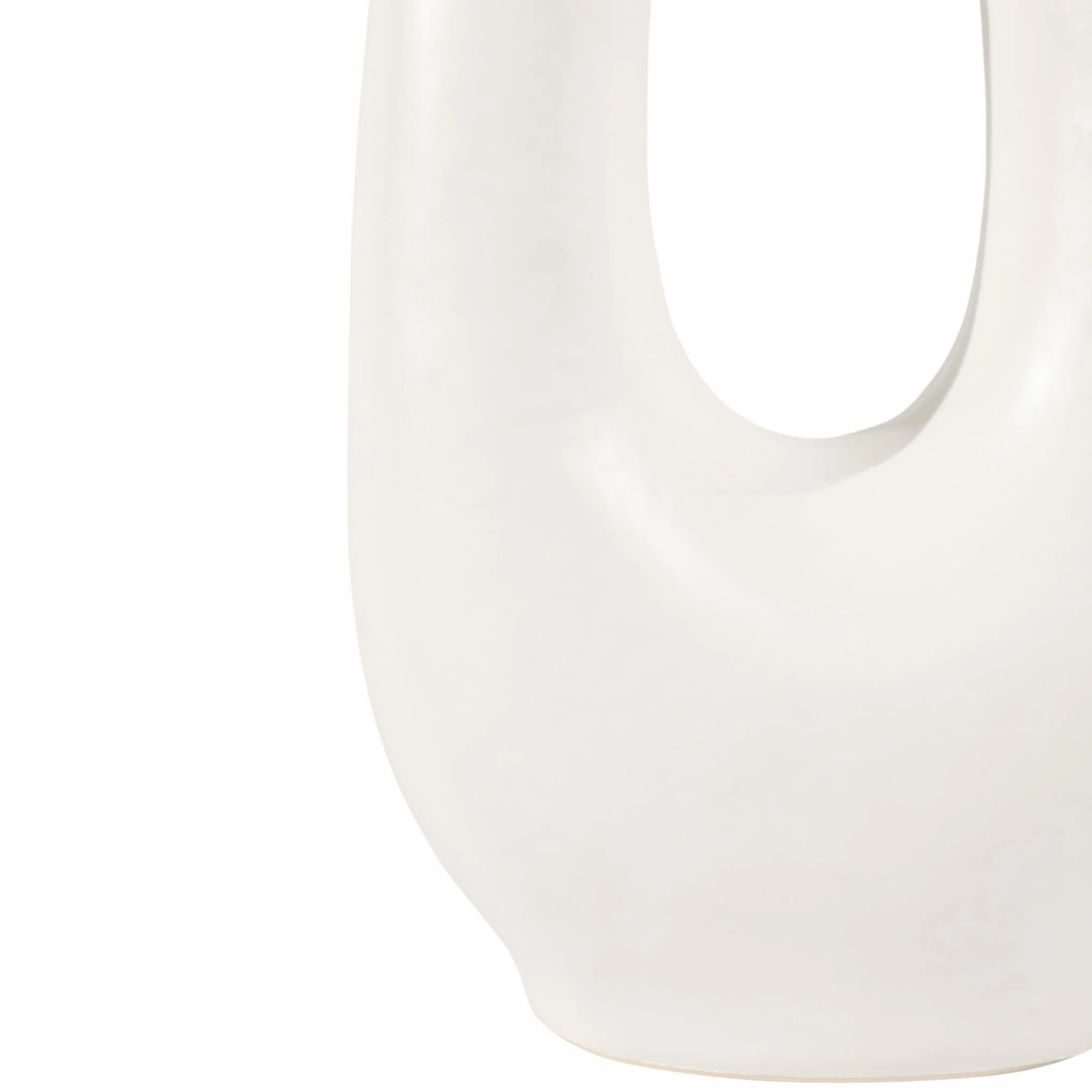 27" Open Cut-out Oval Table Lamp, White - Image 6