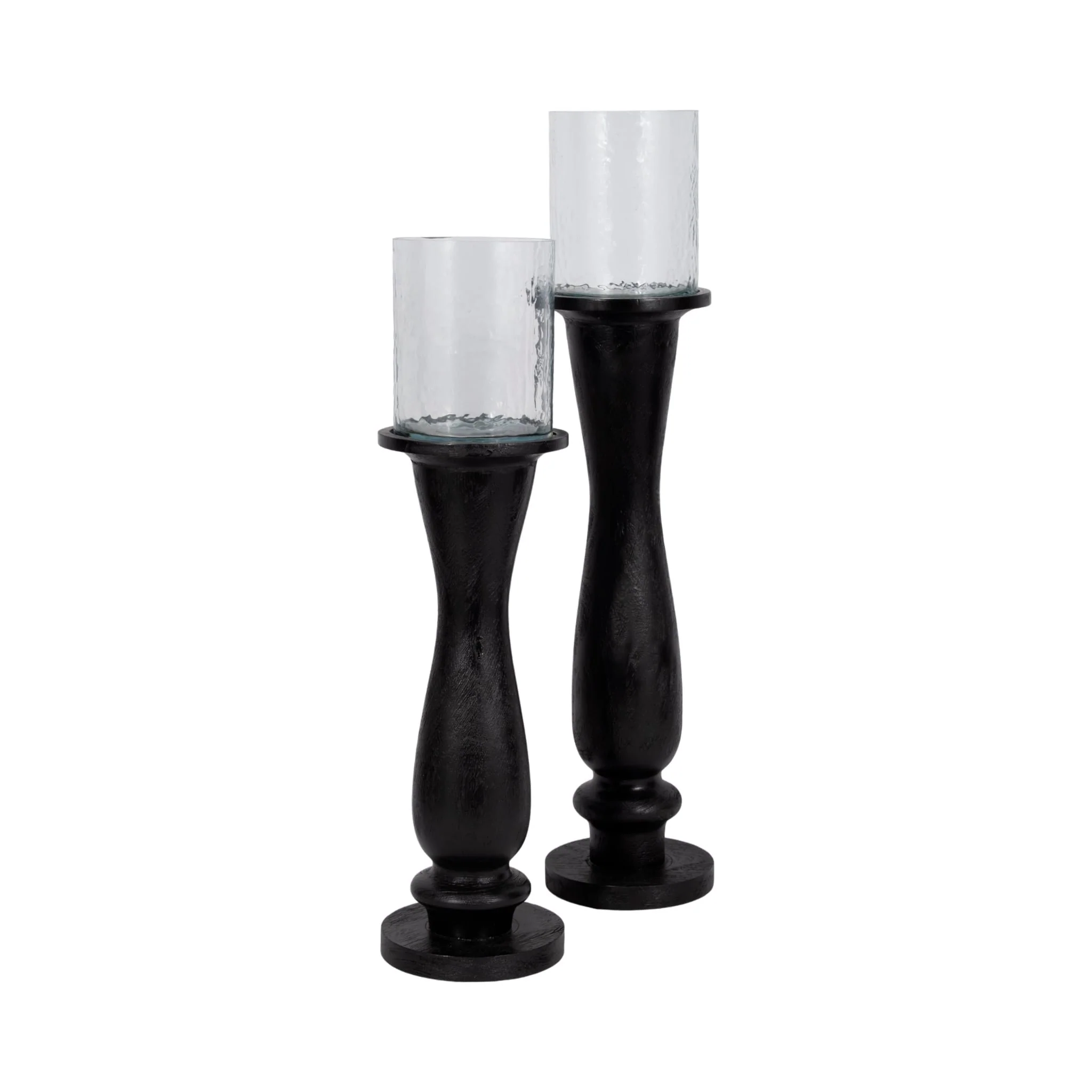 27" Traditional Hurricane On Pedestal, Black - Image 7
