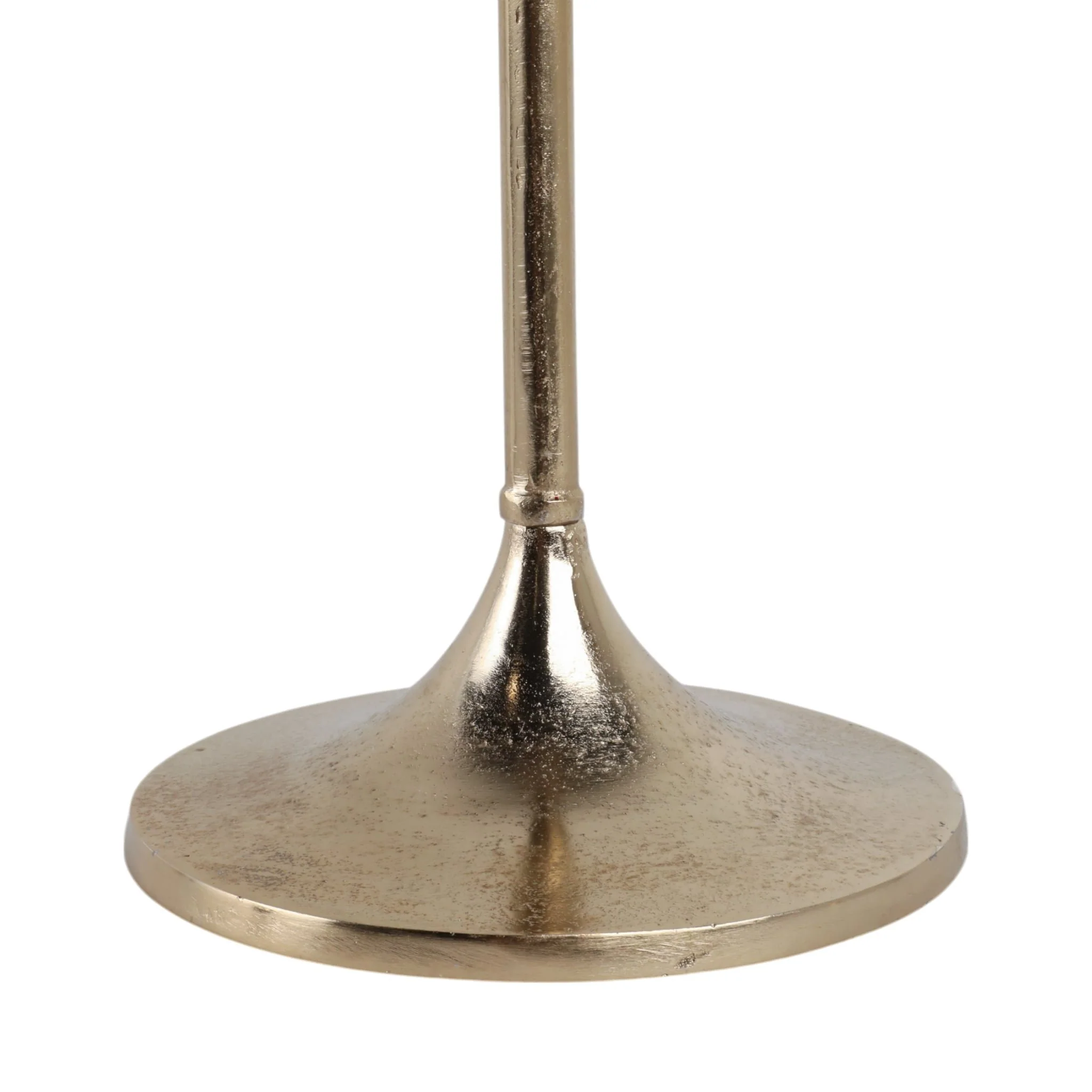 27x10" Marble Top Drink Table, Brown/gold - Image 5