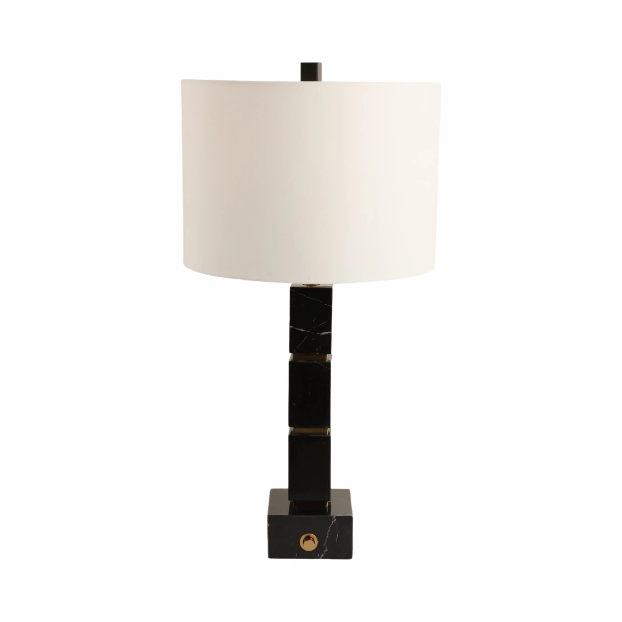27x14" Stacked Marble Cubes Lamp Base Switch,black - Image 2