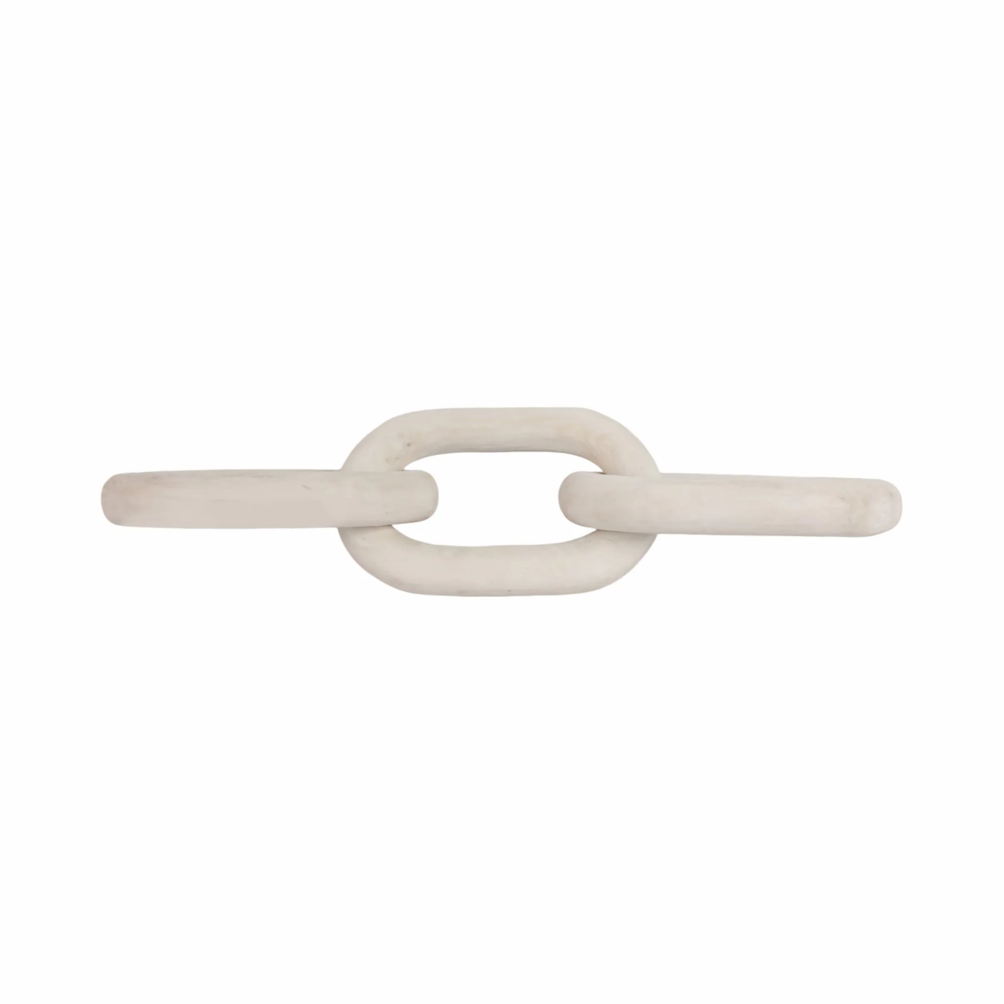 28" 3 Wooden Links, White - Image 4