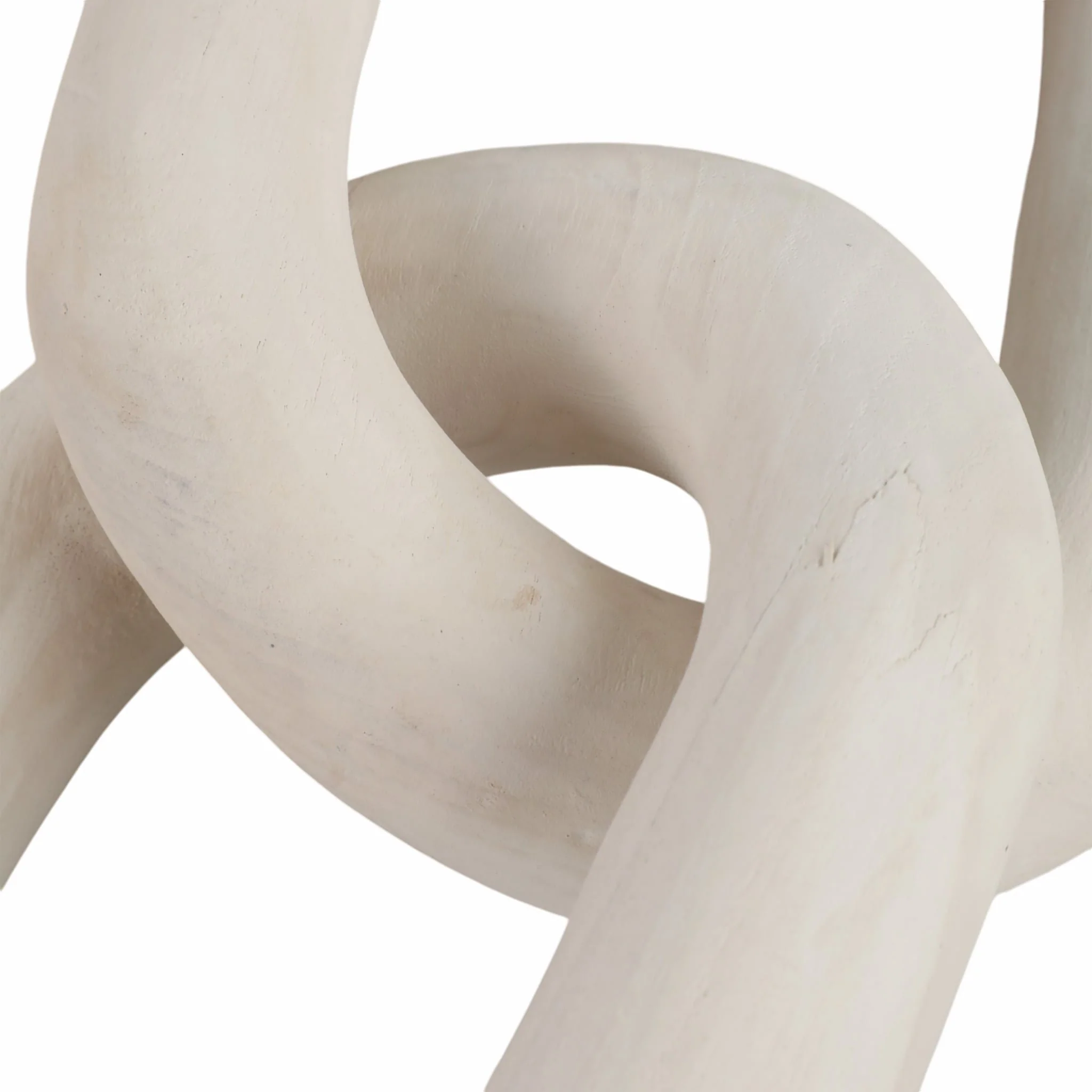 28" 3 Wooden Links, White - Image 5