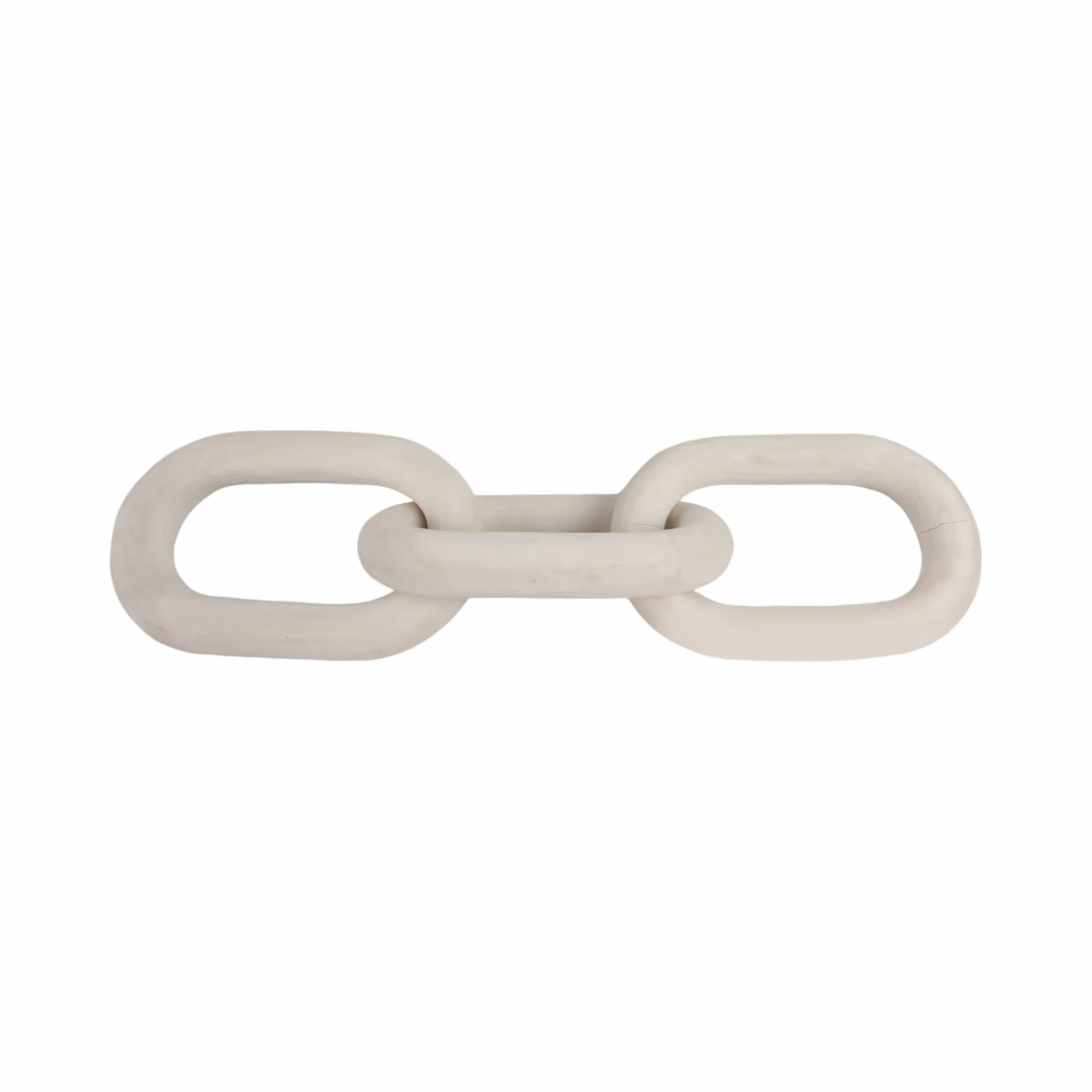28" 3 Wooden Links, White - Image 6
