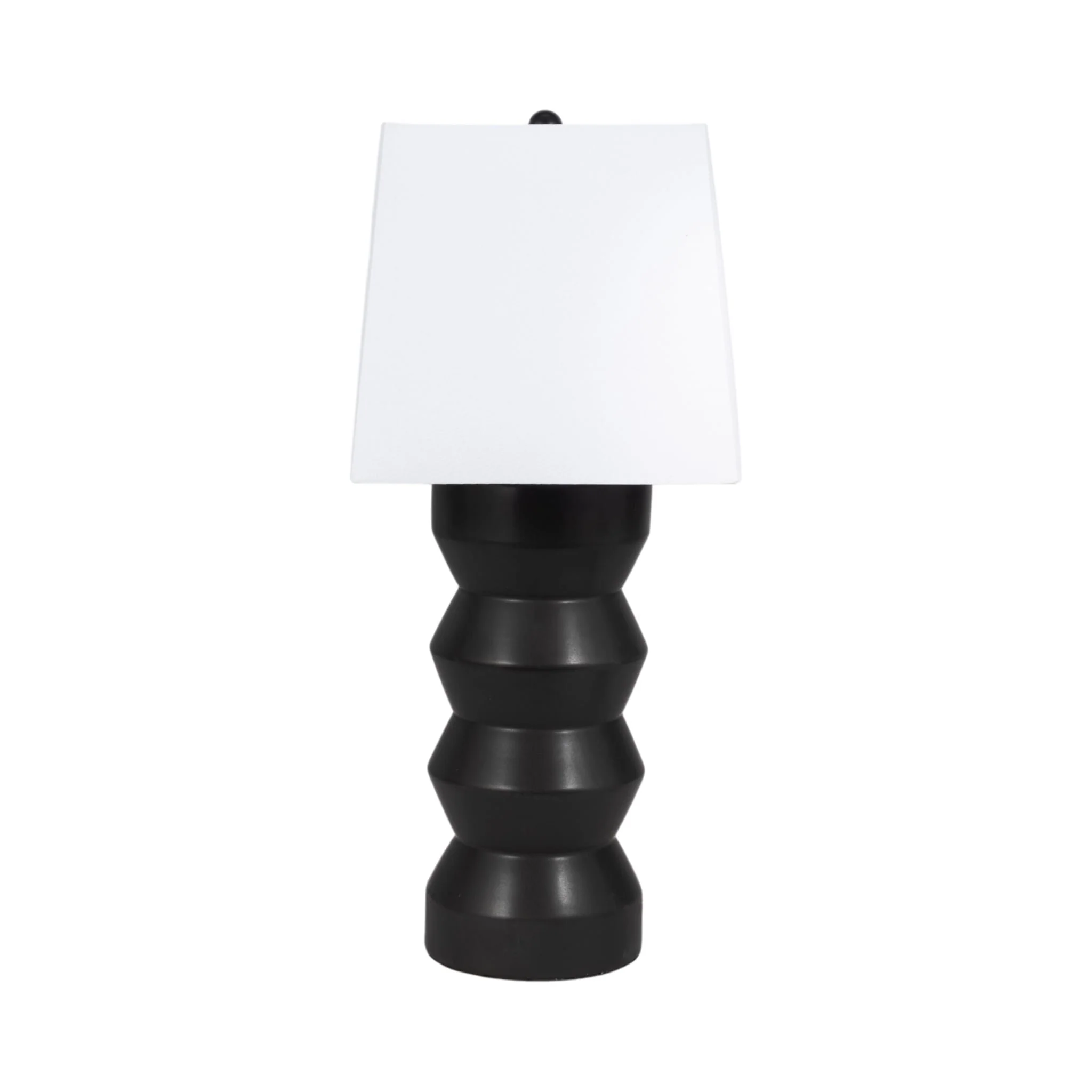 28" Totem Table Lamp, Black - Image 4