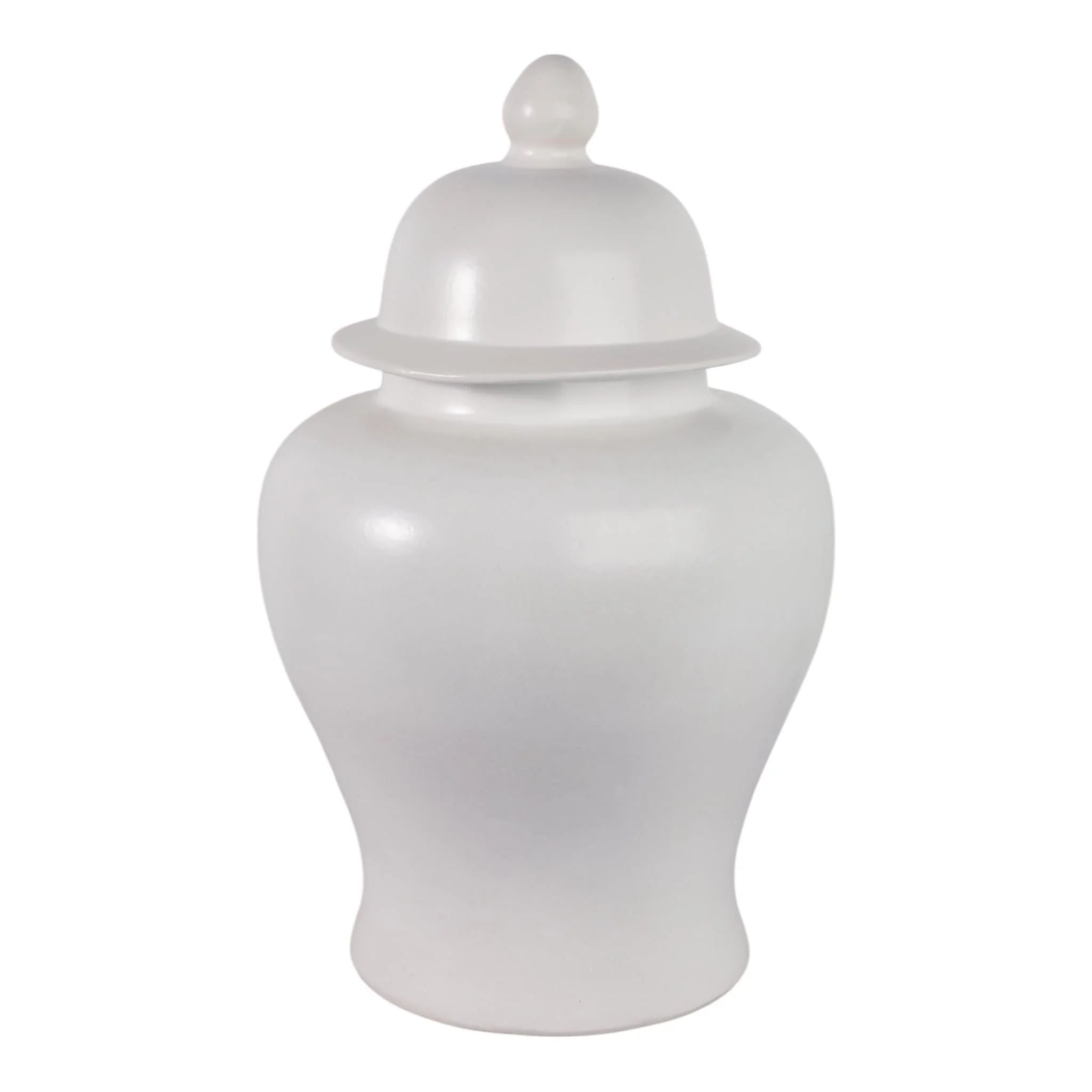 28"h Temple Jar, Matte White - Image 3