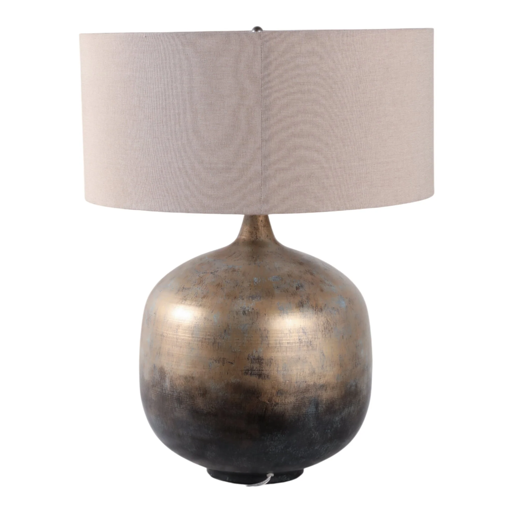 28x22" Metal Base Table Lamp, Brown Multi - Image 4