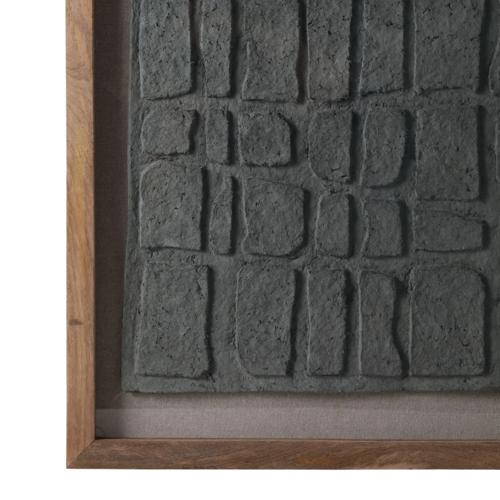 28x35" Paper Mache Wall Art W/wooden Frame /glass - Image 4