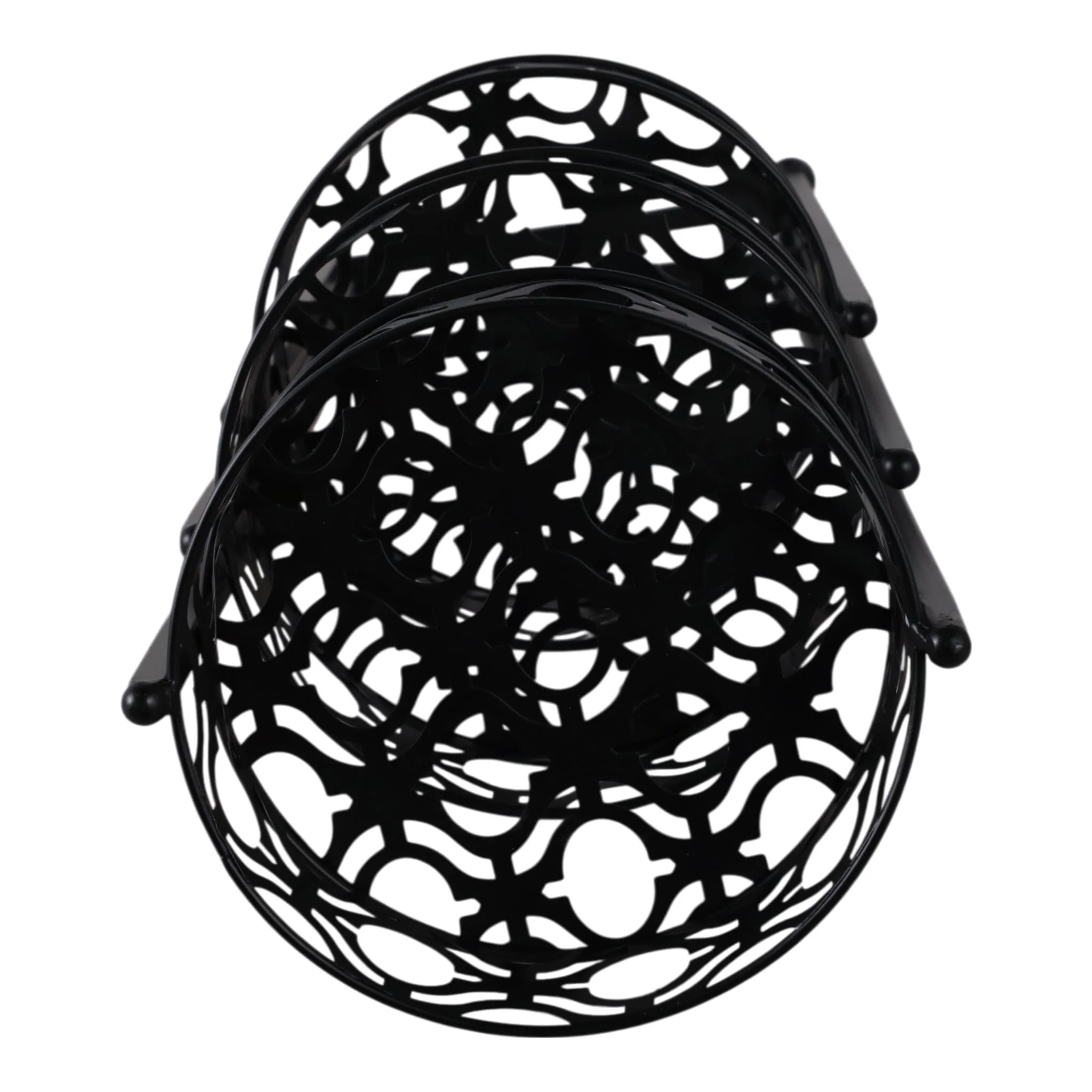 29" Folding 3-tier Plant Stand, Black - Image 7