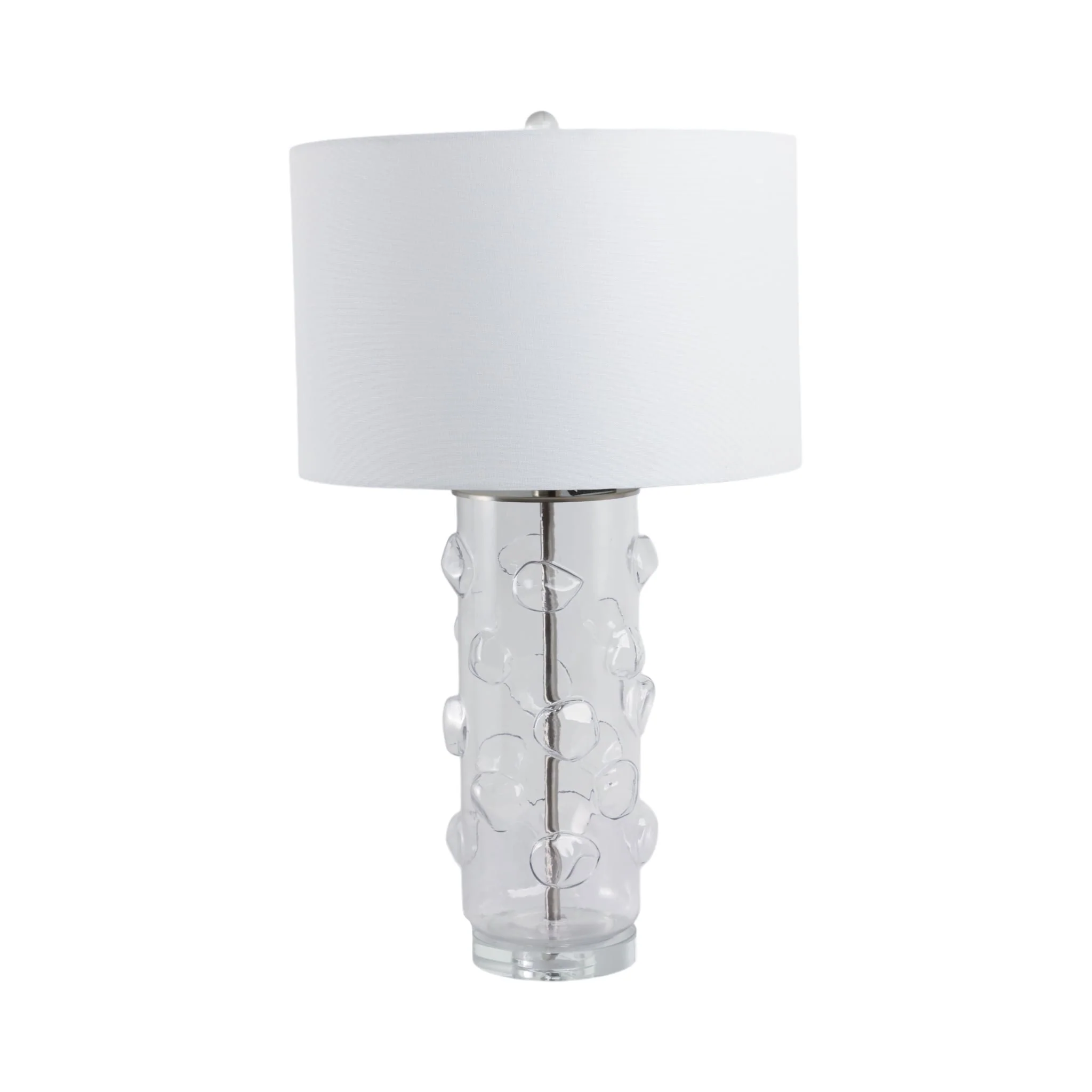 29x17" Glass Bubbles Table Lamp, Clear - Image 2