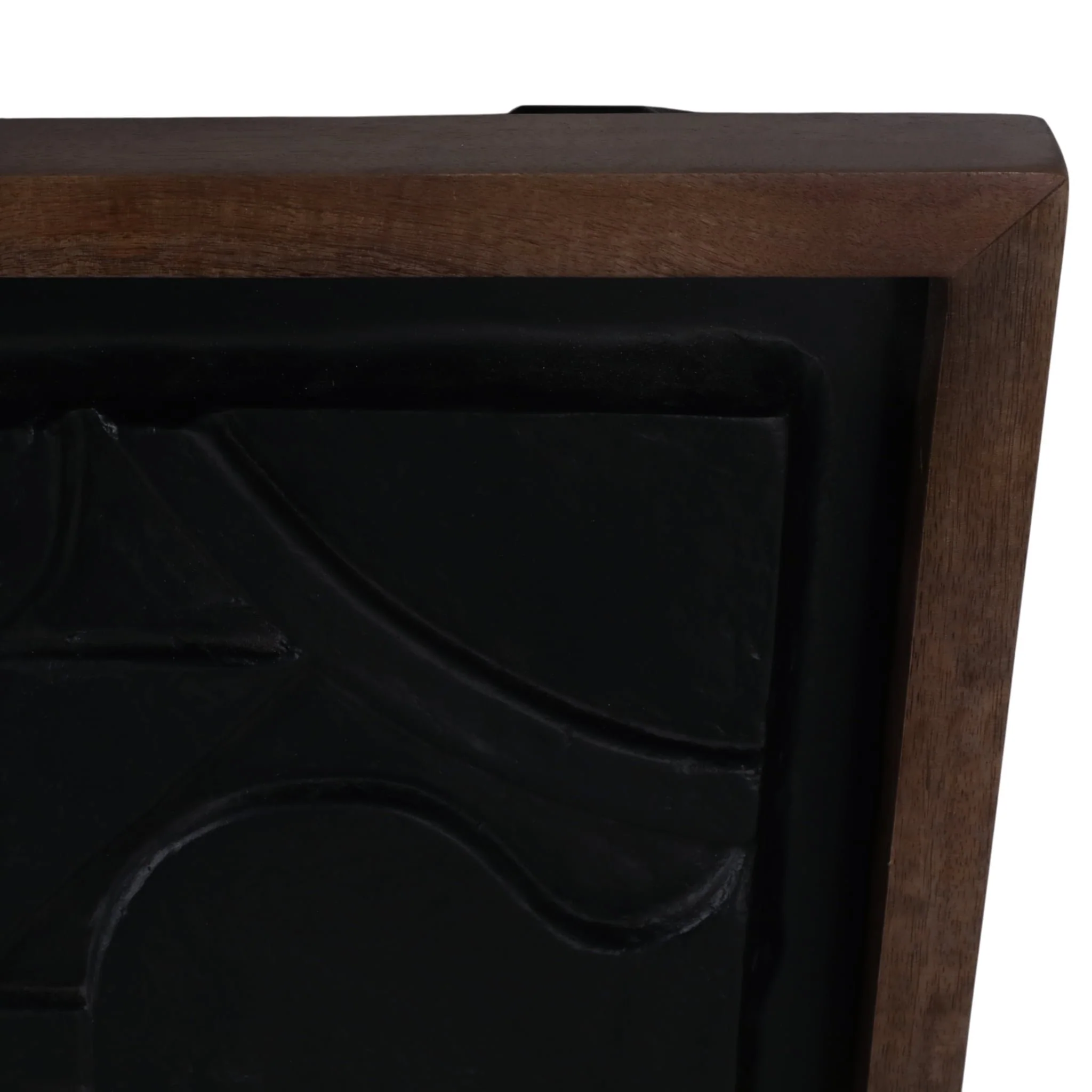 29x22" Paper Mache Wall Art, Black/dark Brown - Image 5