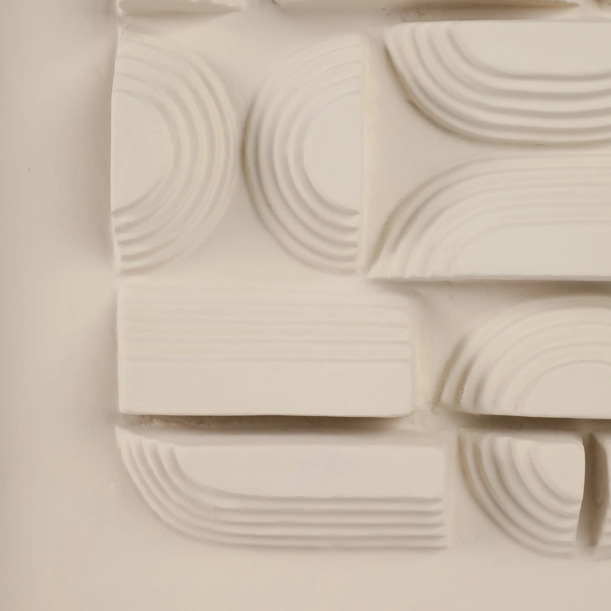 29x25" Geometric Ecomix Wall Art, Ivory - Image 4